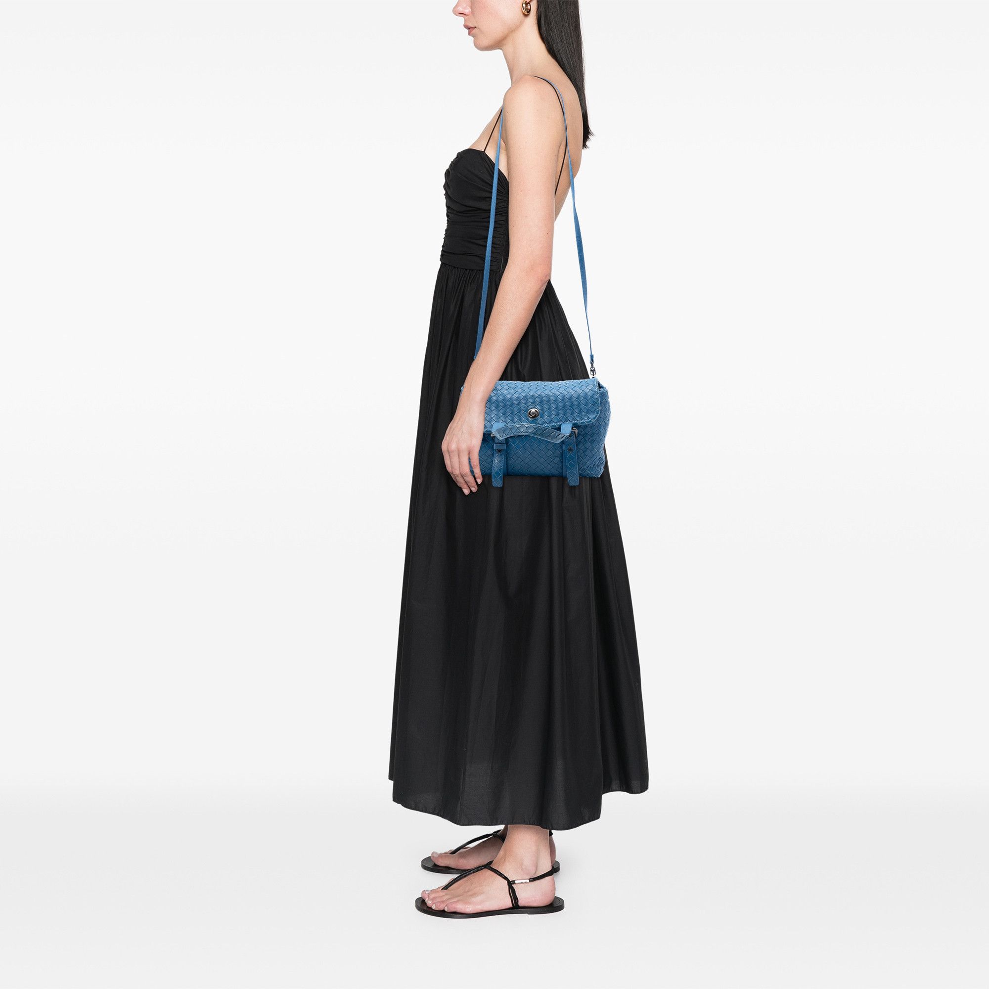 Bottega Veneta Bottega Veneta Nappa Intrecciato Flap Satchel Size ONE SIZE - 7 Thumbnail