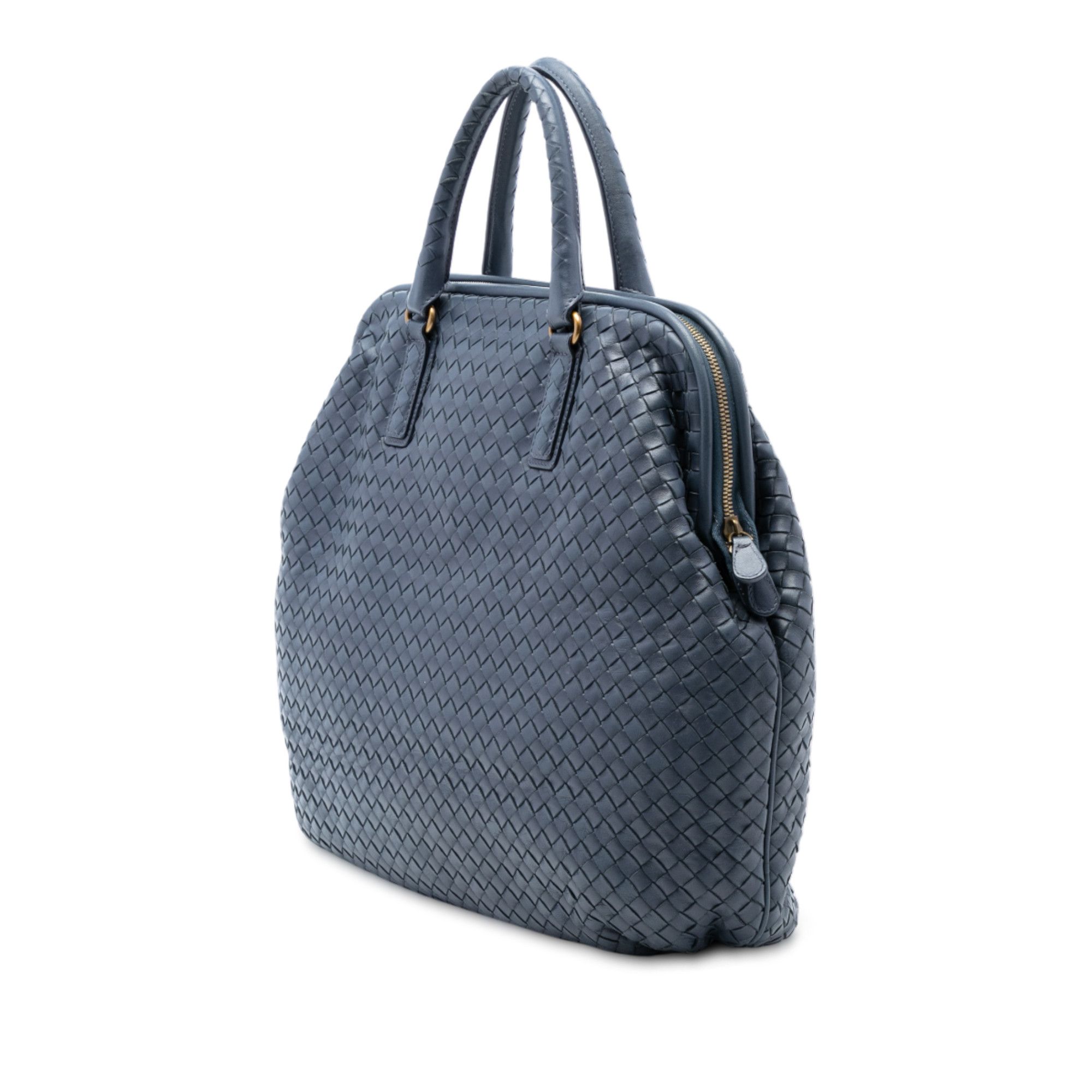 Bottega Veneta Bottega Veneta Nappa Intrecciato Frame Top Handle Bag Size ONE SIZE - 2 Thumbnail