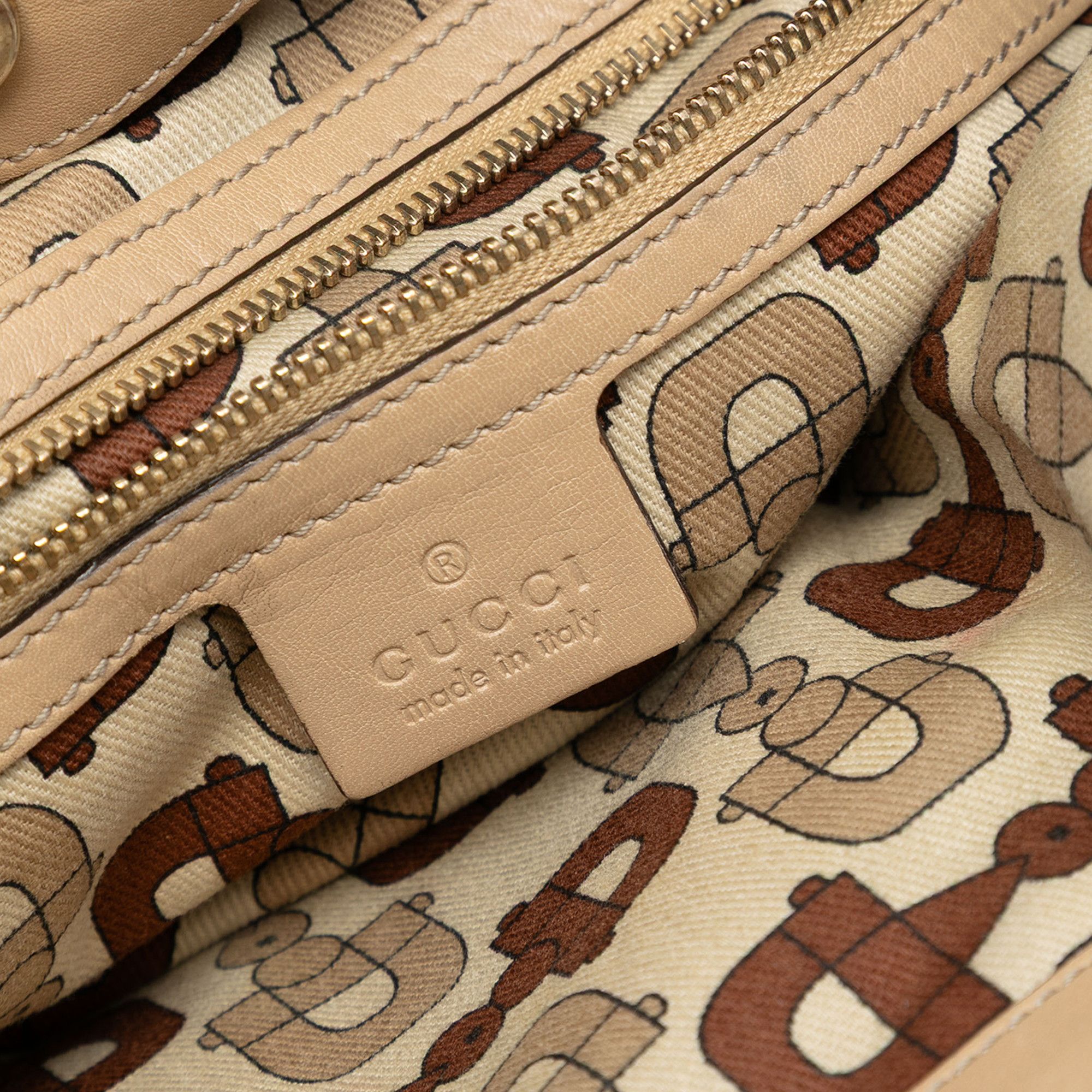 Gucci Gucci Medium Guccissima Web Britt Satchel Size ONE SIZE - 5 Thumbnail
