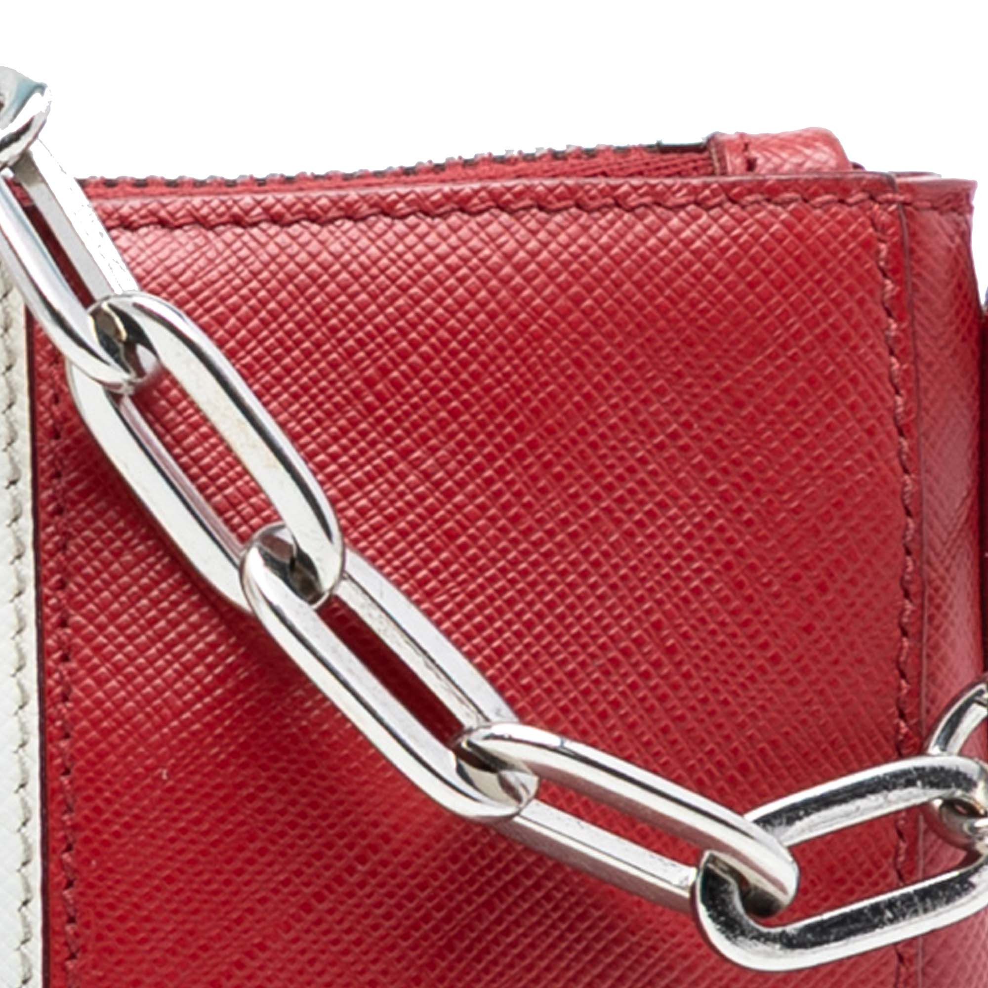 Prada Prada Bicolor Saffiano Lux Crossbody Size ONE SIZE - 6 Thumbnail