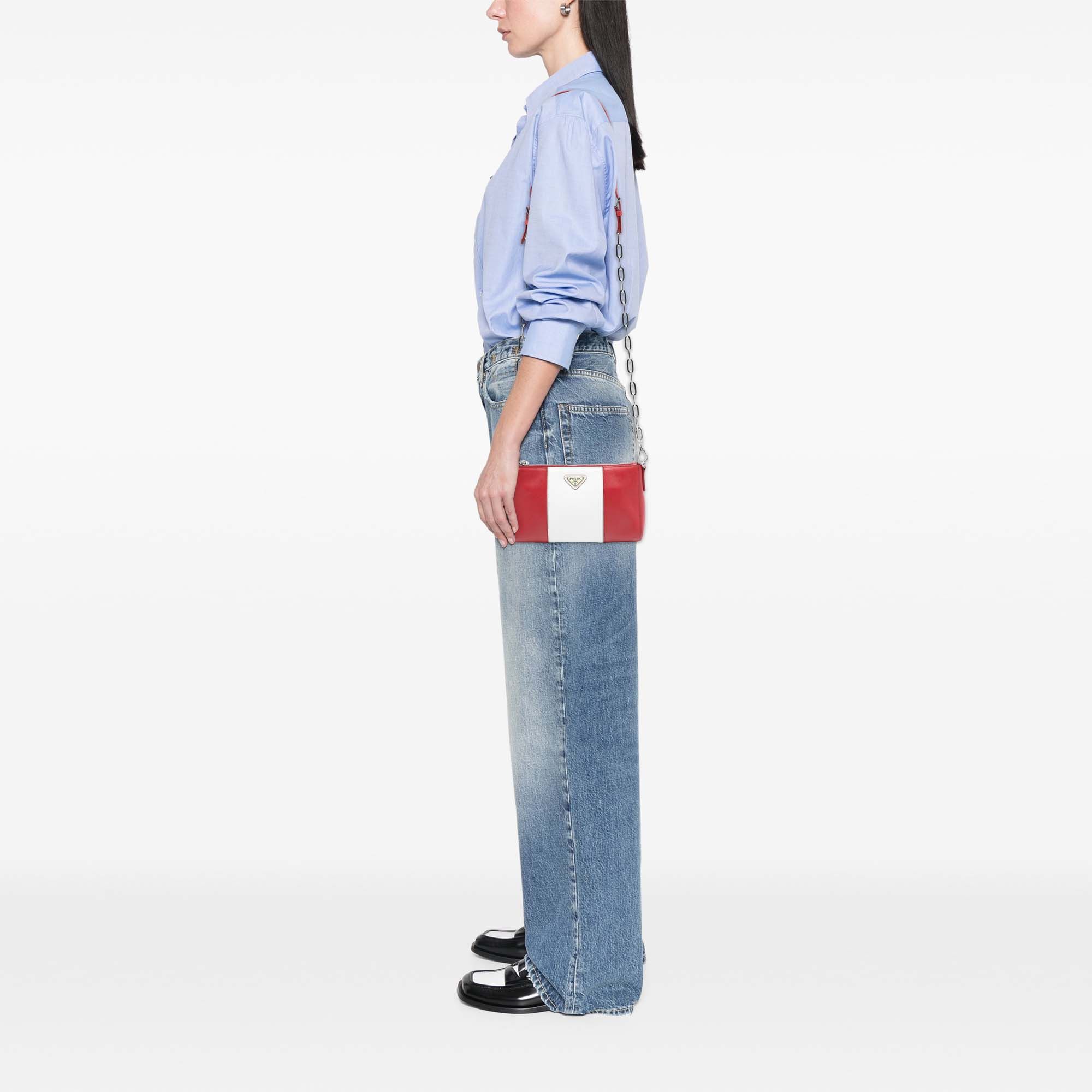 Prada Prada Bicolor Saffiano Lux Crossbody Size ONE SIZE - 7 Thumbnail
