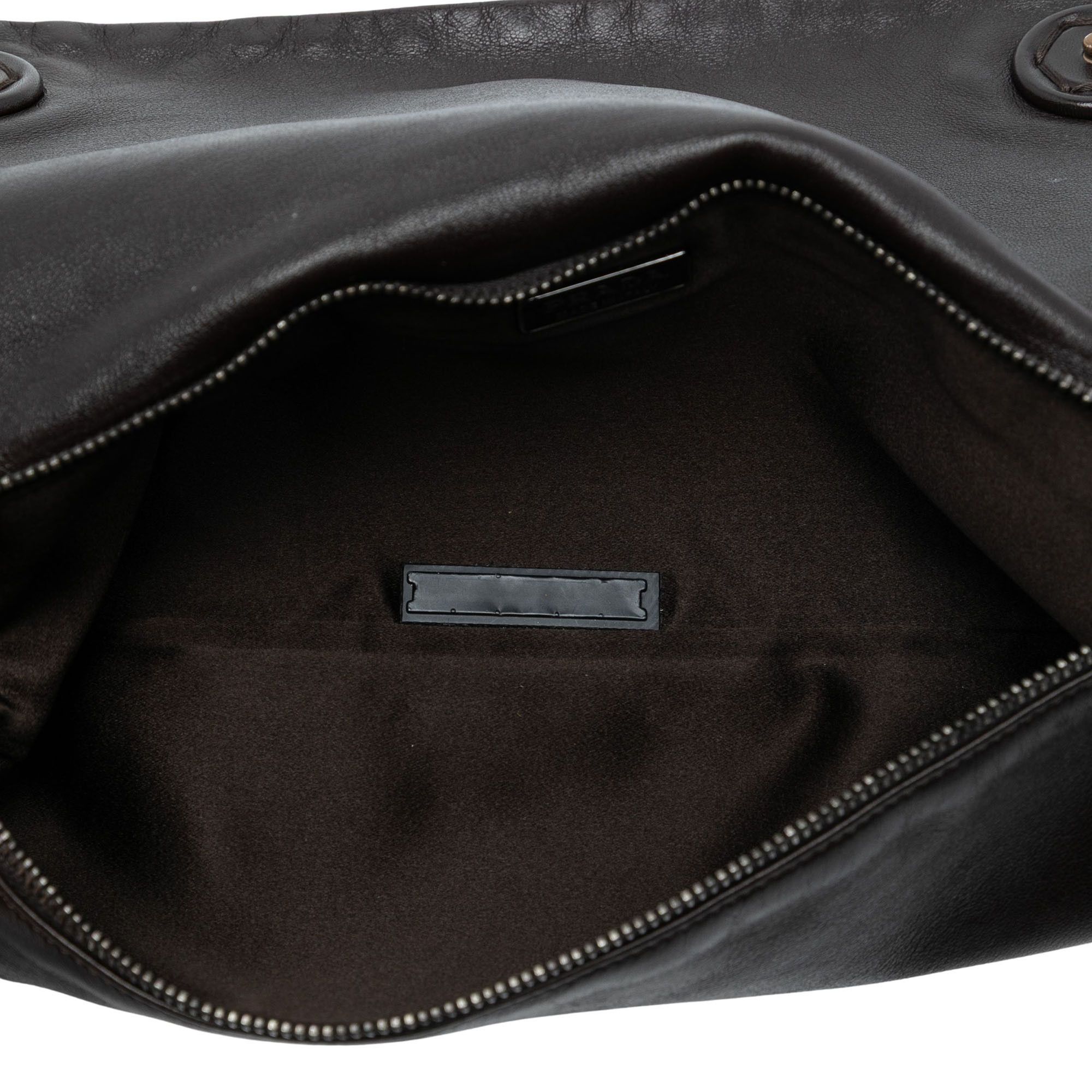 Prada Prada Leather Fold Over Shoulder Bag Size ONE SIZE - 5 Thumbnail