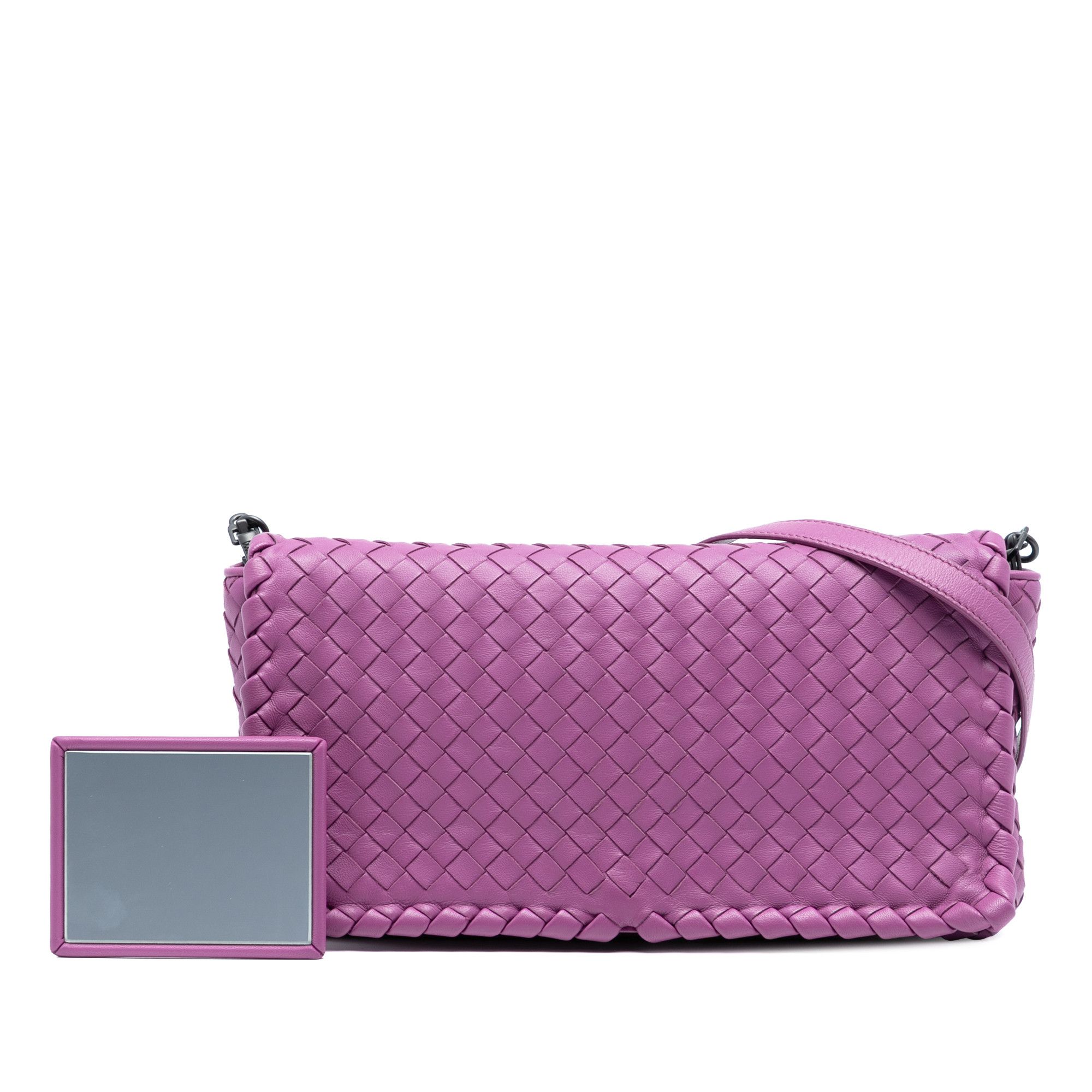 Bottega Veneta Bottega Veneta Nappa Intrecciato Dahlia Clutch Crossbody Size ONE SIZE - 8 Thumbnail