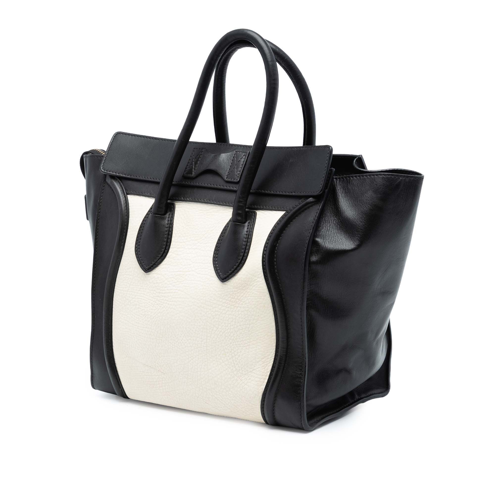 Celine Celine Mini Bicolor Calfskin Luggage Tote Size ONE SIZE - 2 Thumbnail