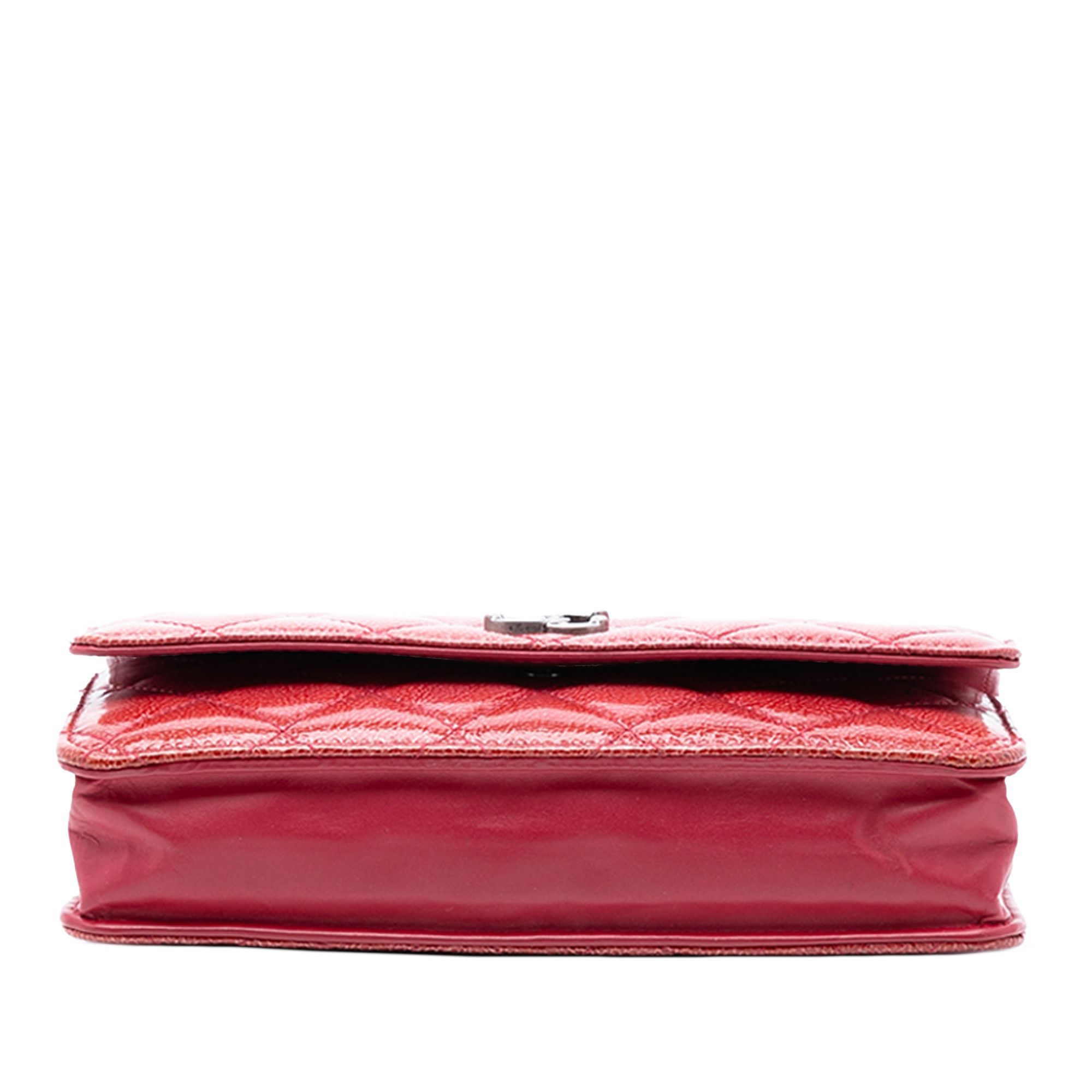 Chanel Chanel Paris Dallas CC Quilted Patent Goatskin Wallet on Chain Size ONE SIZE - 3 Thumbnail