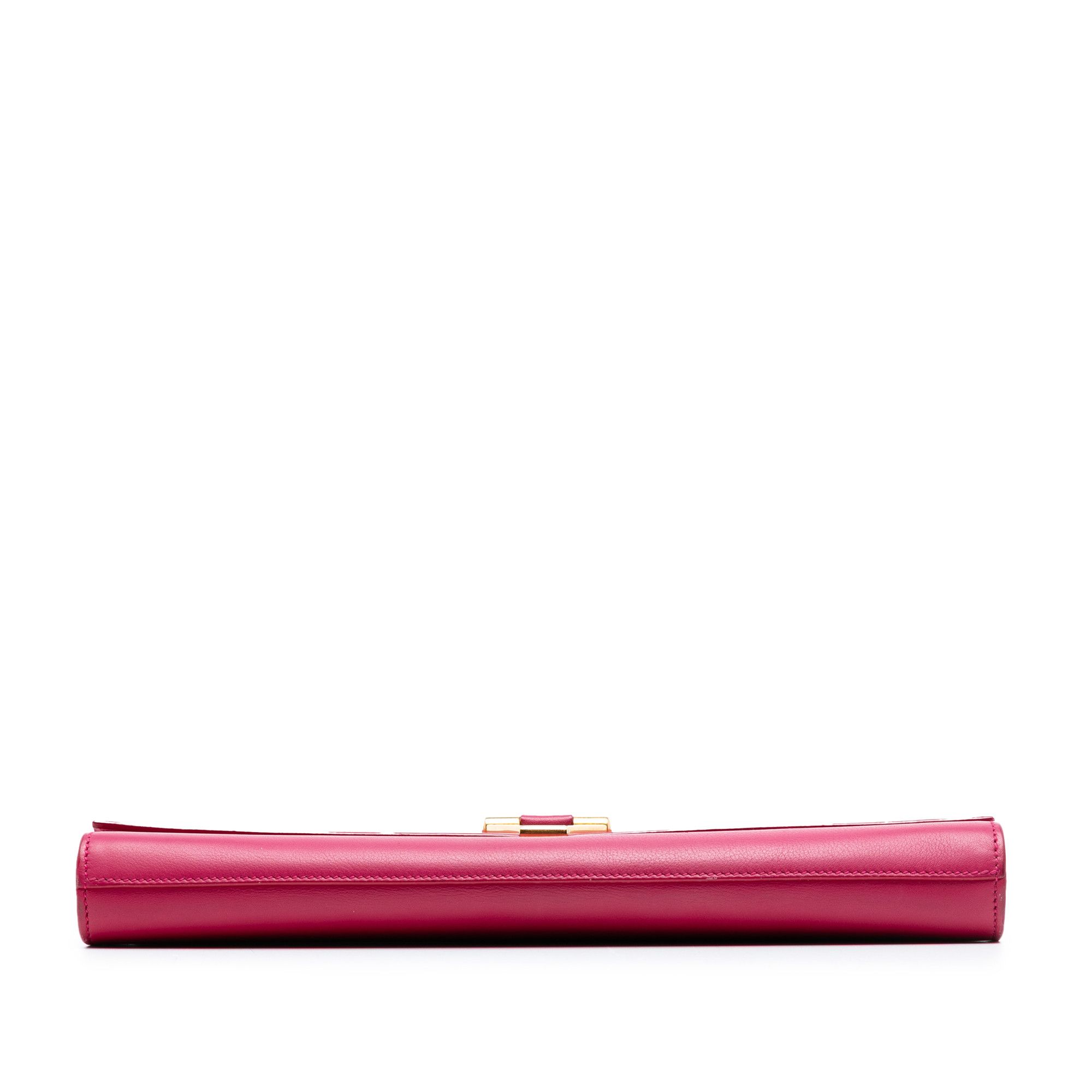 Yves Saint Laurent Yves Saint Laurent Leather Chyc Ligne Clutch Size ONE SIZE - 3 Thumbnail