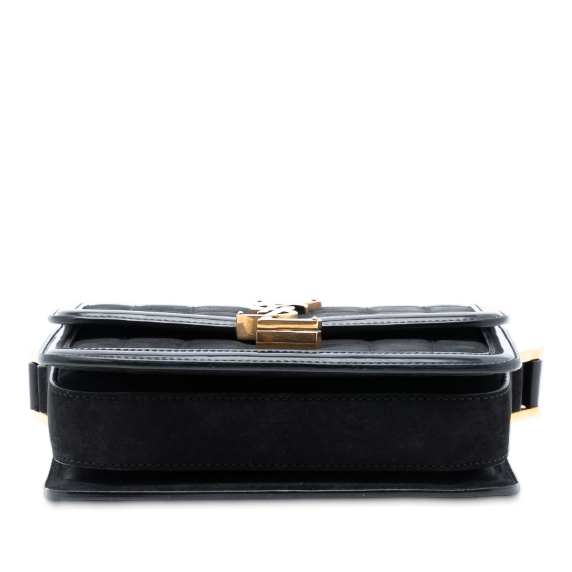 Yves Saint Laurent Yves Saint Laurent Small Quilted Suede Solferino Satchel In Box Size ONE SIZE - 3 Thumbnail