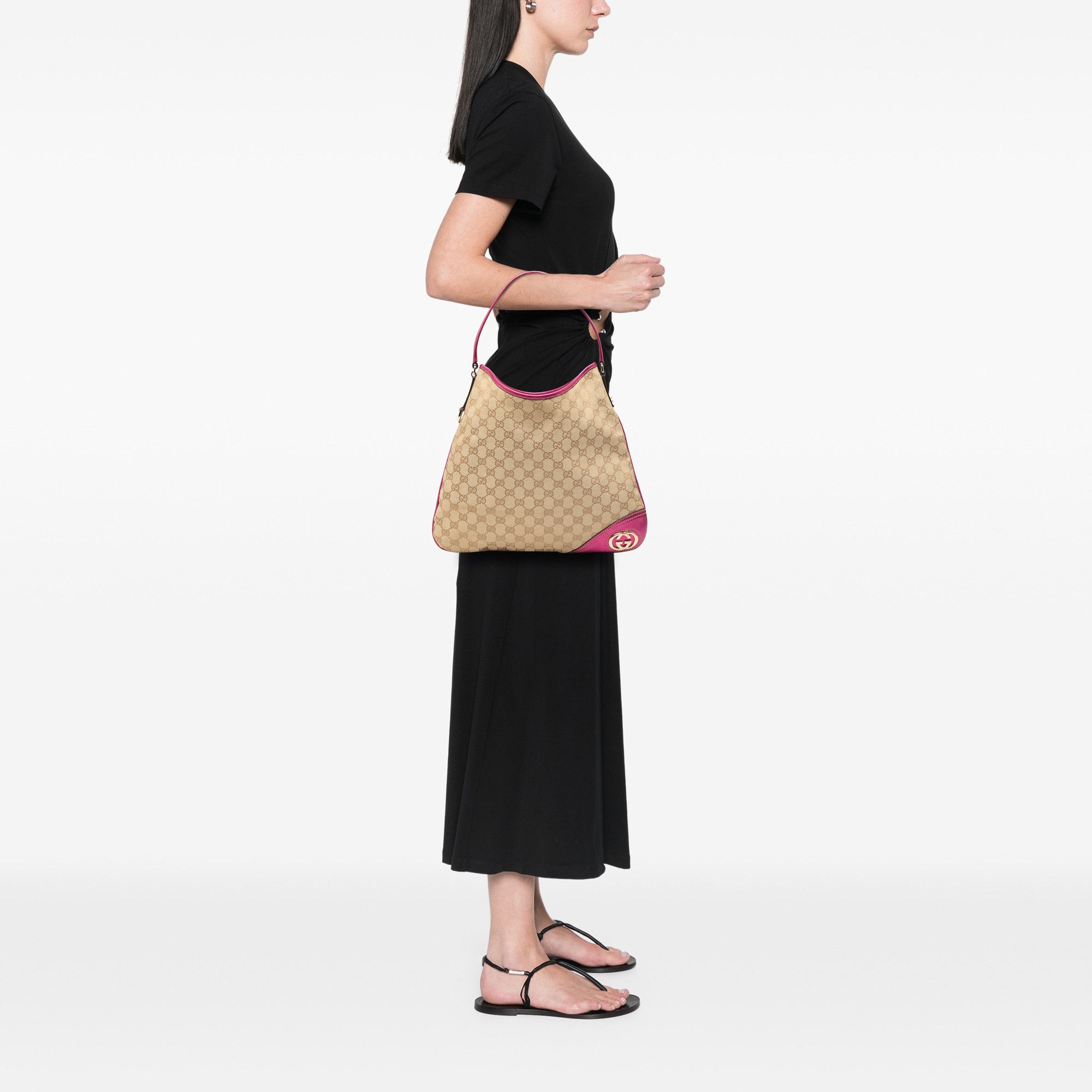 Gucci Gucci GG Canvas New Britt Hobo Size ONE SIZE - 7 Thumbnail