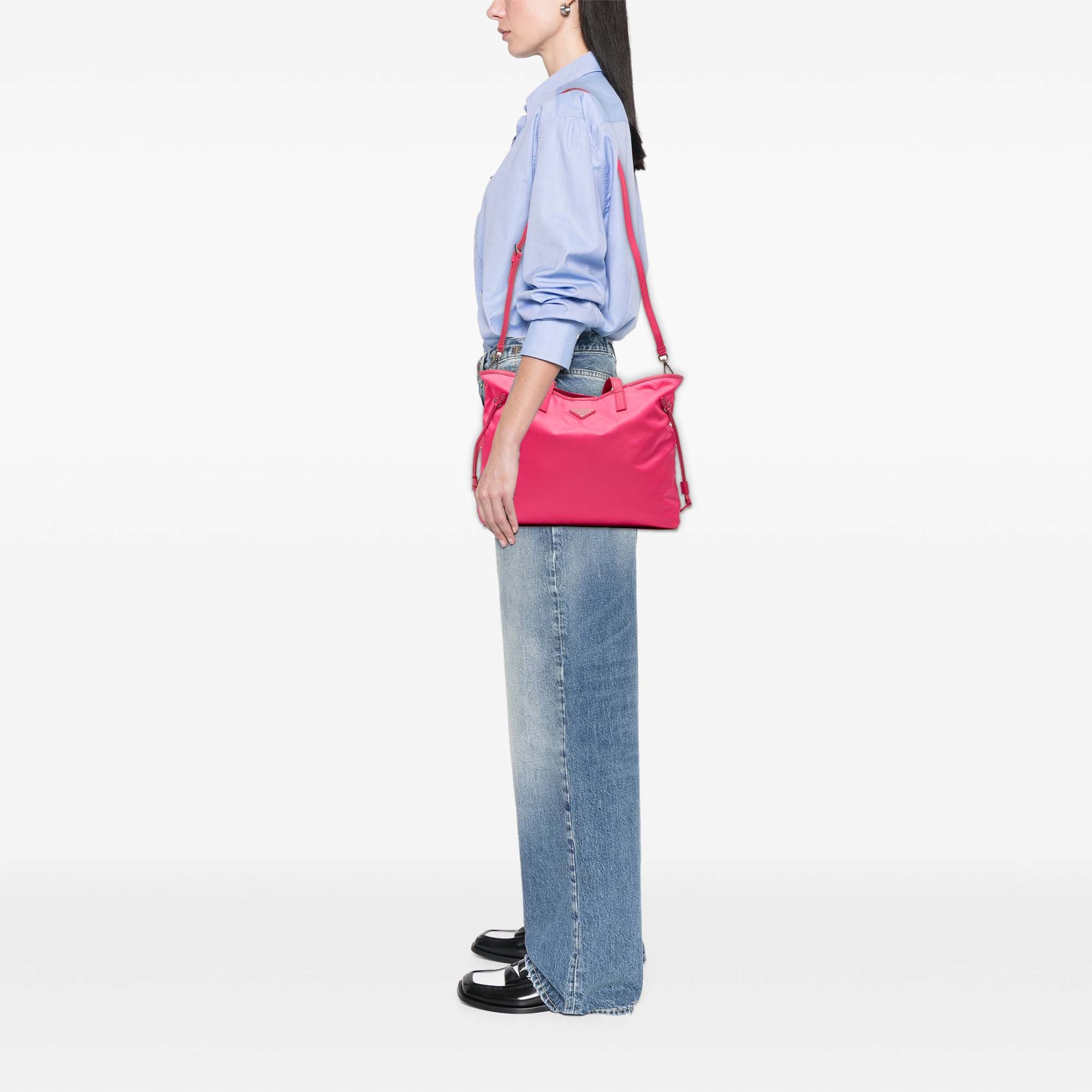 Prada Prada Saffiano Trimmed Tessuto Open Convertible Tote Size ONE SIZE - 7 Thumbnail