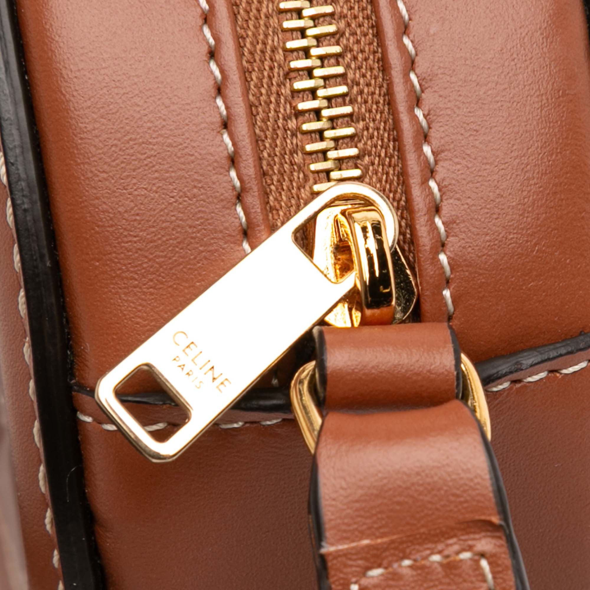 Celine Small Calfskin Cuir Triomphe Oval Crossbody