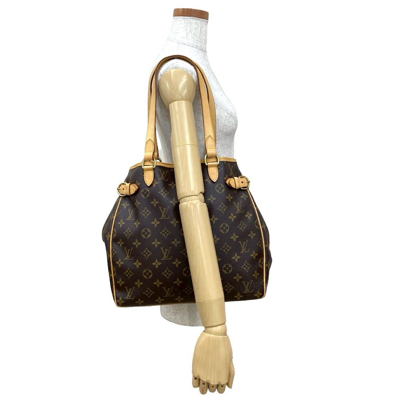 Louis Vuitton Louis Vuitton Louis Vuitton Batignolles Vertical Monogram Leather Tote Bag Canvas Tote Bag DUTY FREE for USA Size ONE SIZE - 3 Thumbnail