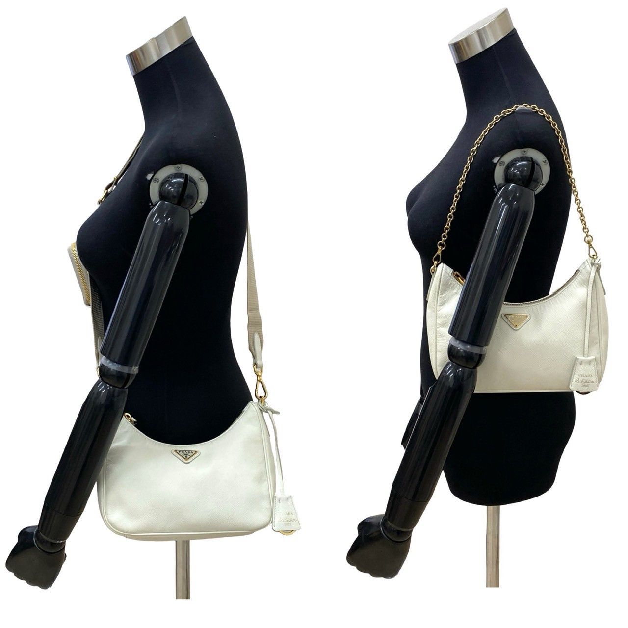 Prada Prada Prada Re-Edition Saffiano Leather Shoulder Bag Leather Shoulder Bag DUTY FREE for USA Size ONE SIZE - 3 Thumbnail