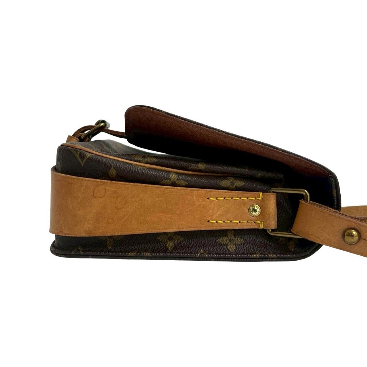 Louis Vuitton Louis Vuitton Louis Vuitton Cartouchiere Monogram Leather Shoulder Bag Canvas Shoulder Bag DUTY FREE for USA Size ONE SIZE - 6 Thumbnail