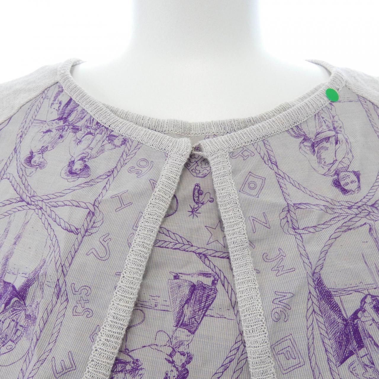 Hermes Hermes Hermes Twillene Cotton Linen Viscose XS Ensemble Cotton Tops DUTY FREE for USA Size ONE SIZE - 5 Thumbnail