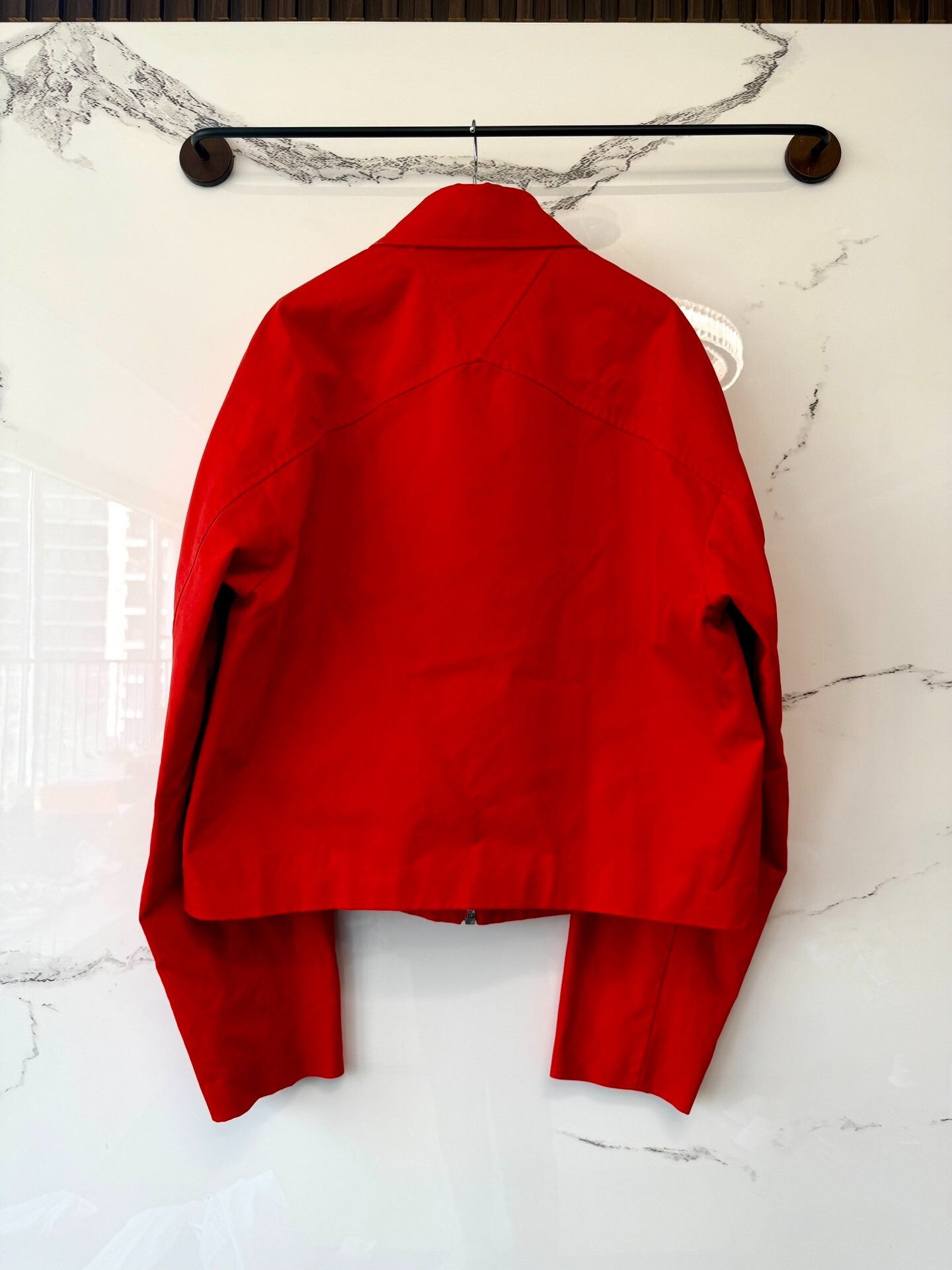 Bottega Veneta bv Red Cropped Jacket Size M / US 6-8 / IT 42-44 - 3 Thumbnail