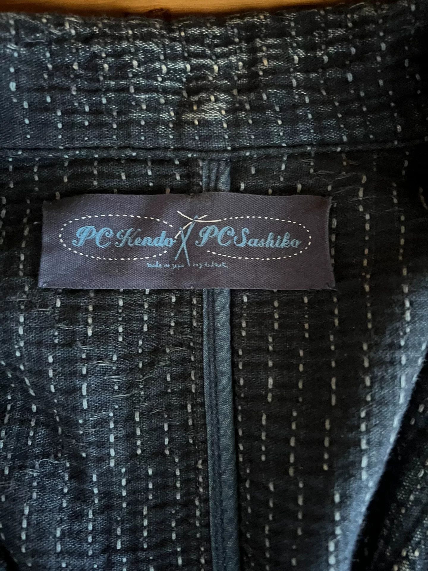 Porter Classic unique indigo dyed textured blazer jacket Size US M / EU 48-50 / 2 - 8 Thumbnail