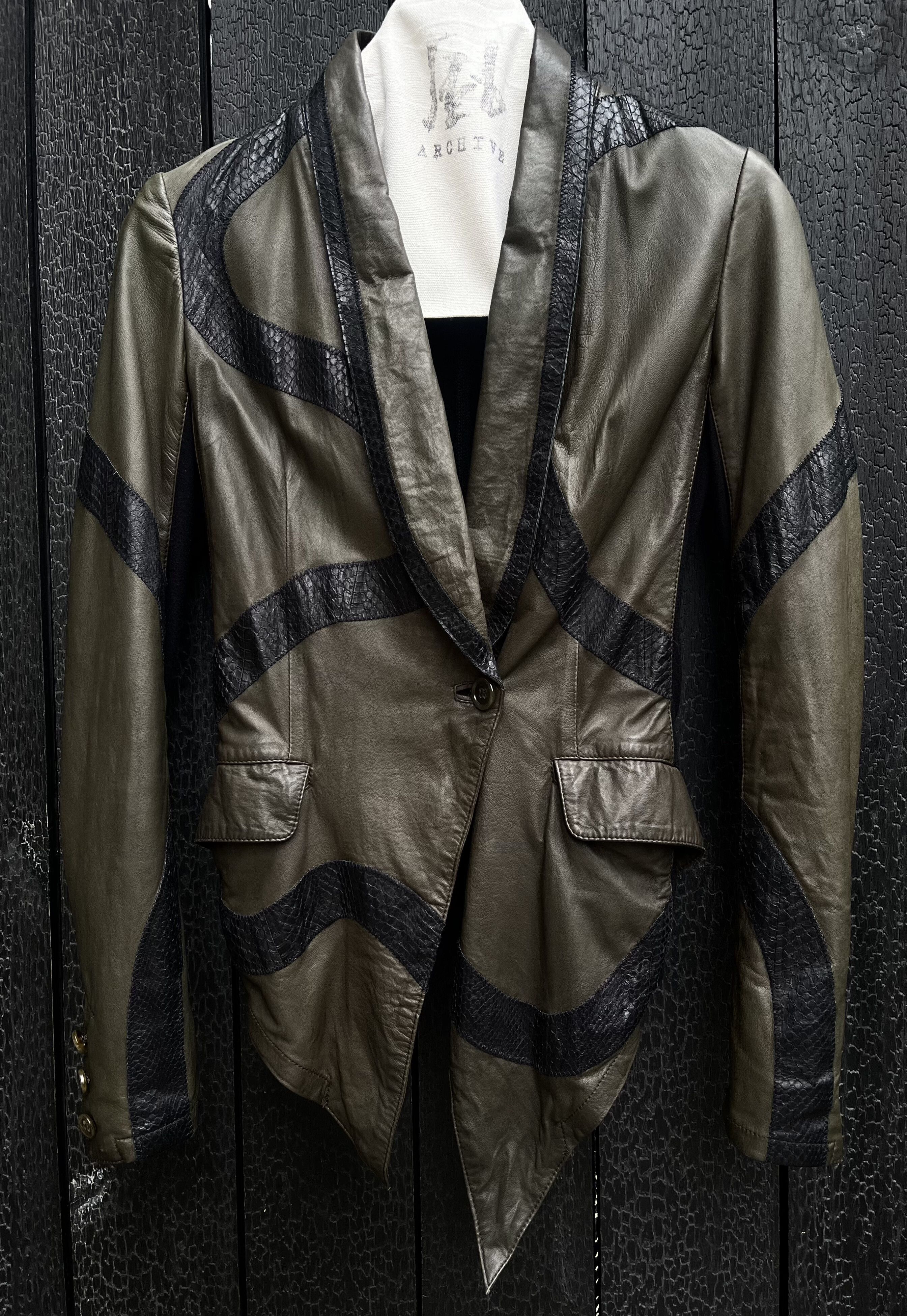 Share Spirit Homme snake skin leather jacket Size US M / EU 48-50 / 2 - 2 Thumbnail