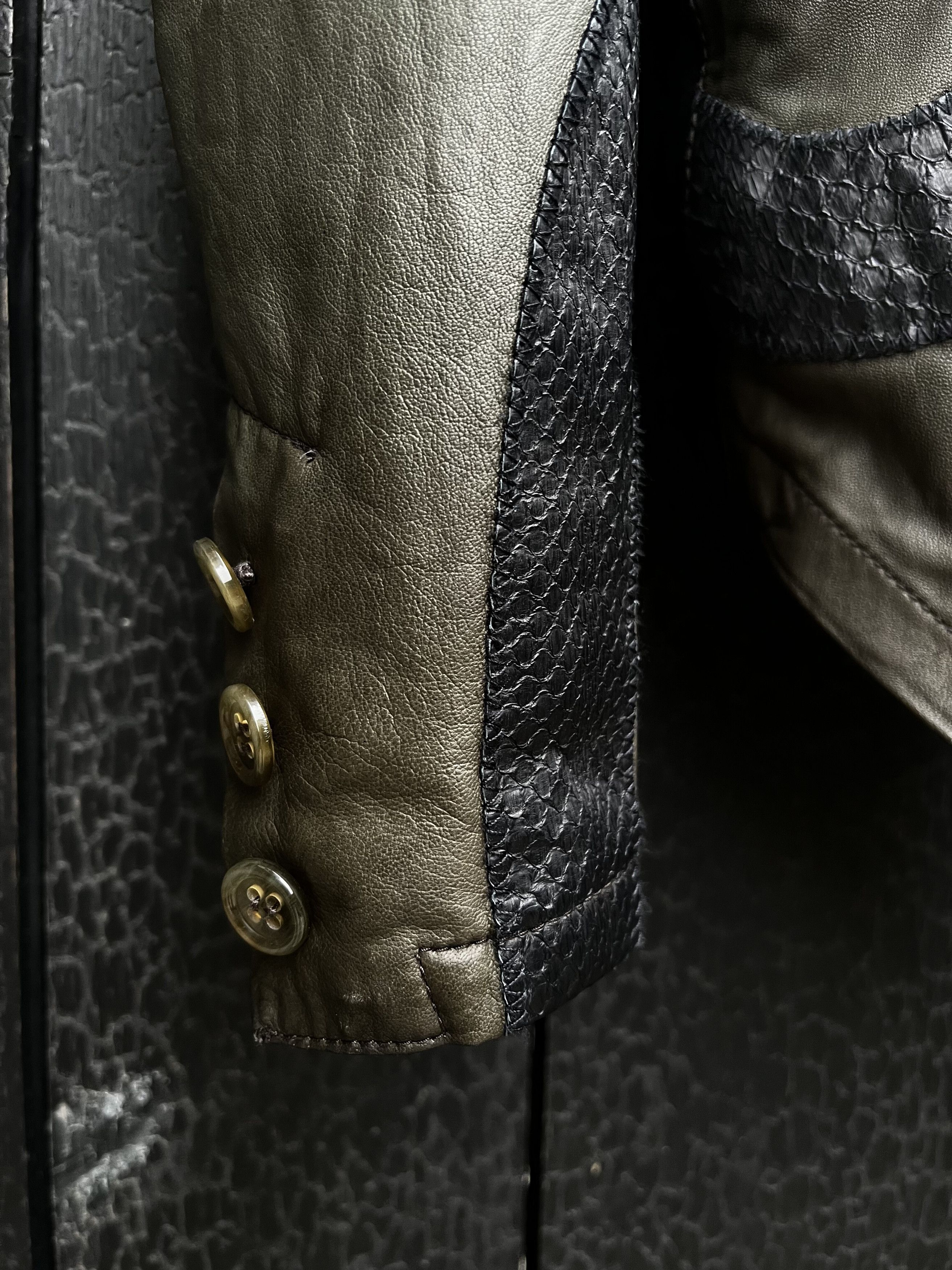 Share Spirit Homme snake skin leather jacket Size US M / EU 48-50 / 2 - 7 Thumbnail