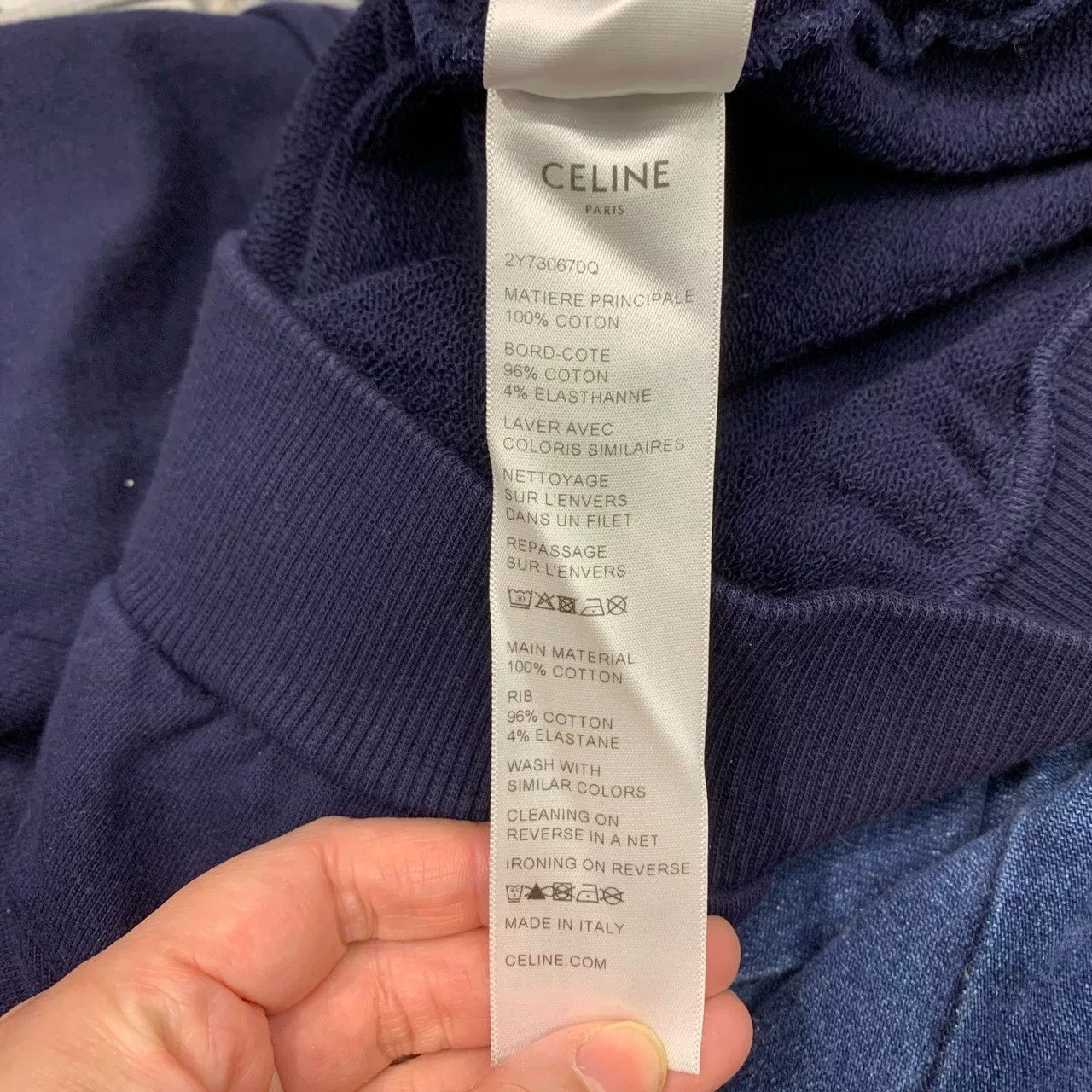 Celine celine two-tone hooded sweatshirt in xs Size XS / US 0-2 / IT 36-38 - 7 Thumbnail