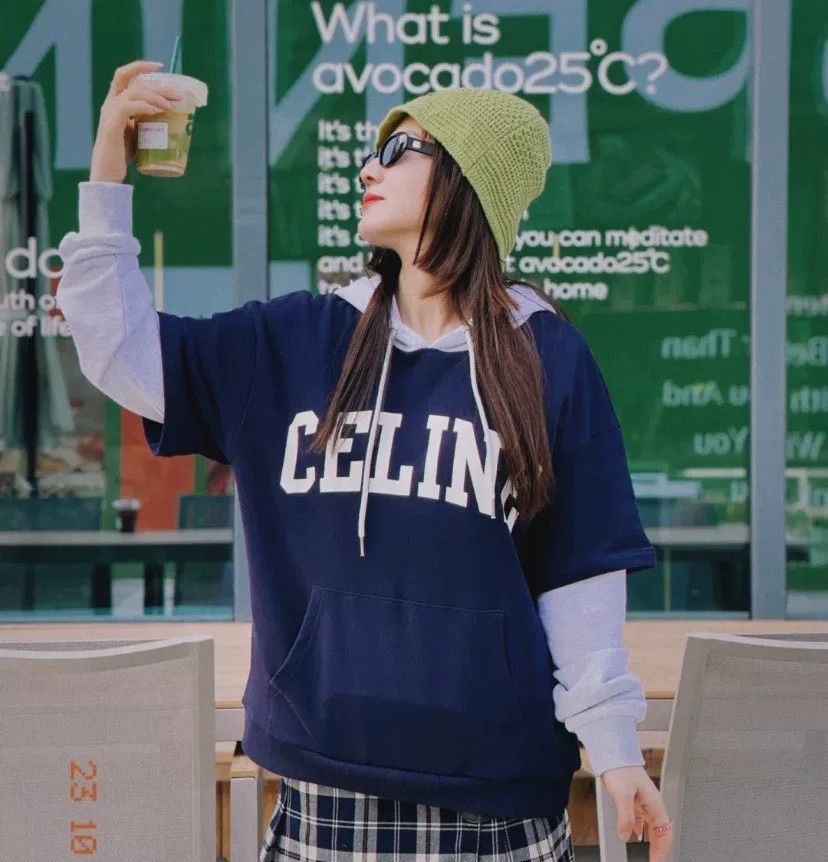 Celine celine two-tone hooded sweatshirt in xs Size XS / US 0-2 / IT 36-38 - 5 Thumbnail