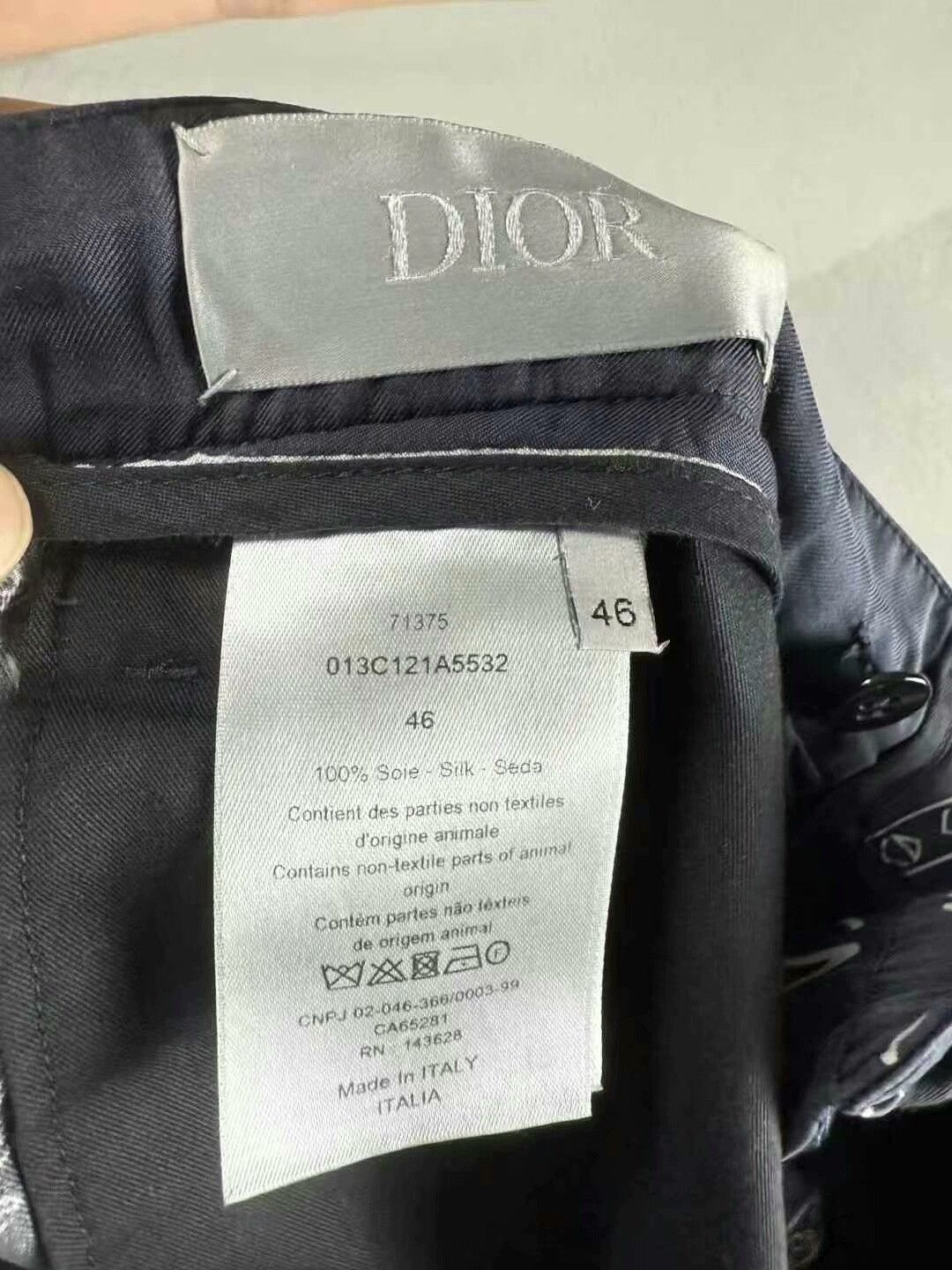 Dior black paisley silk shorts by Dior Size 26" / US 2 / IT 38 - 4 Thumbnail