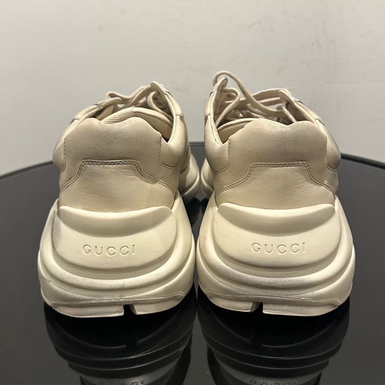 Gucci gucci rhyton leather sneakers with lips print Size US 8 / EU 41 - 3 Thumbnail
