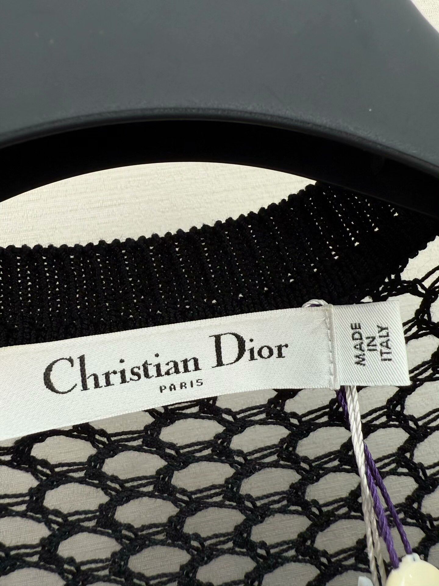 Dior black lace knit cardigan by Dior Size M / US 6-8 / IT 42-44 - 2 Thumbnail