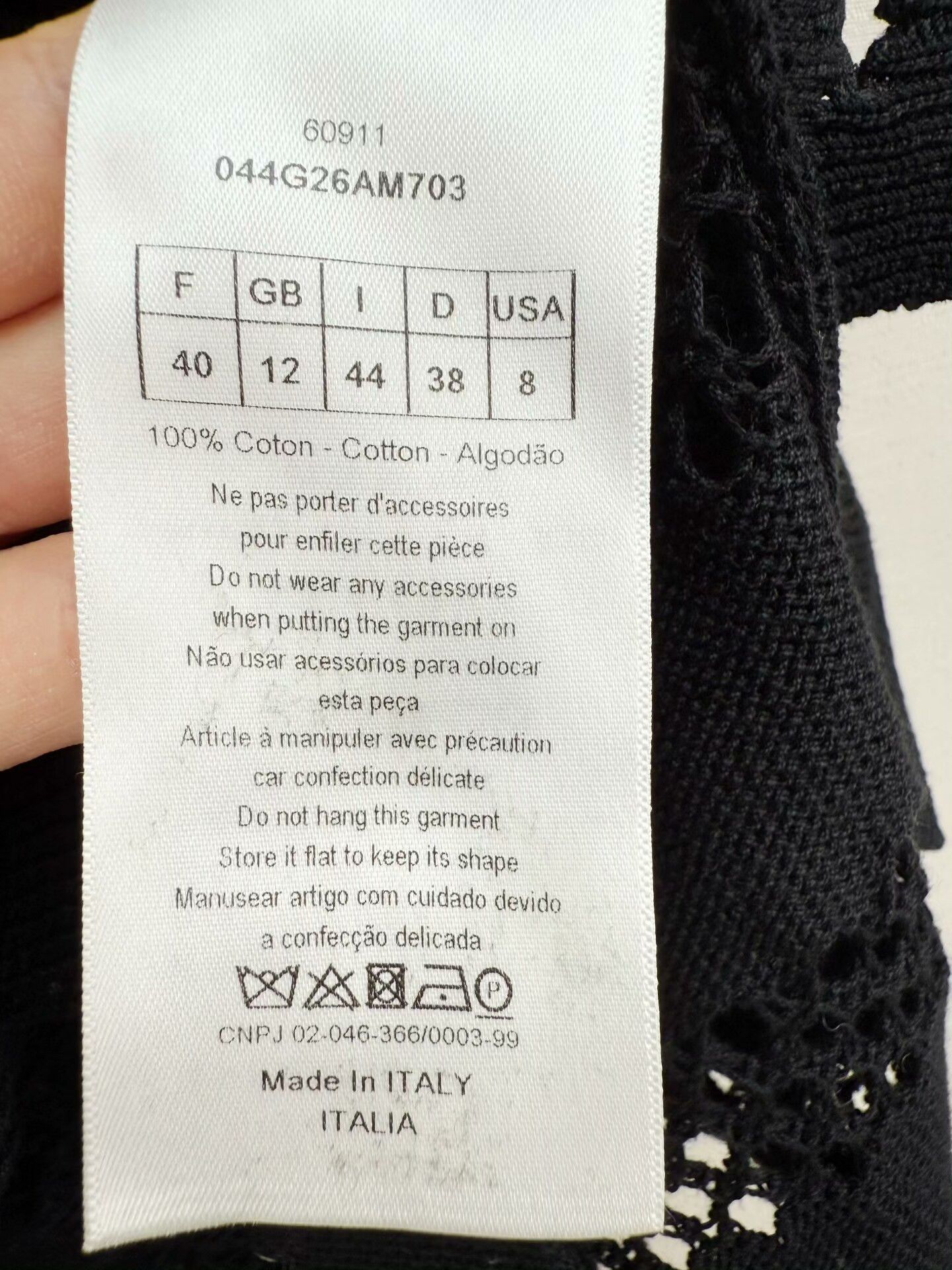 Dior black lace knit cardigan by Dior Size M / US 6-8 / IT 42-44 - 4 Thumbnail