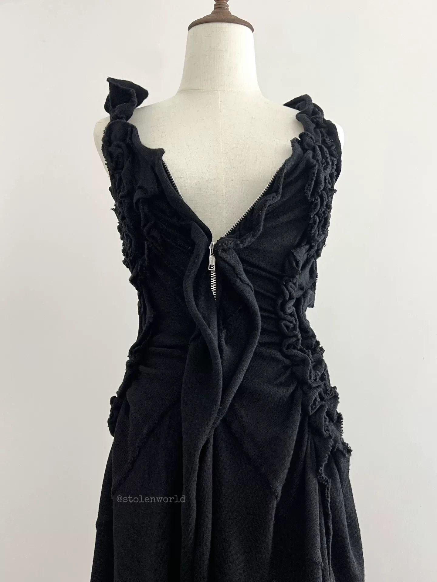 Comme des Garcons Comme des Garçons Asymmetric Wool Dress Size M / US 6-8 / IT 42-44 - 8 Thumbnail