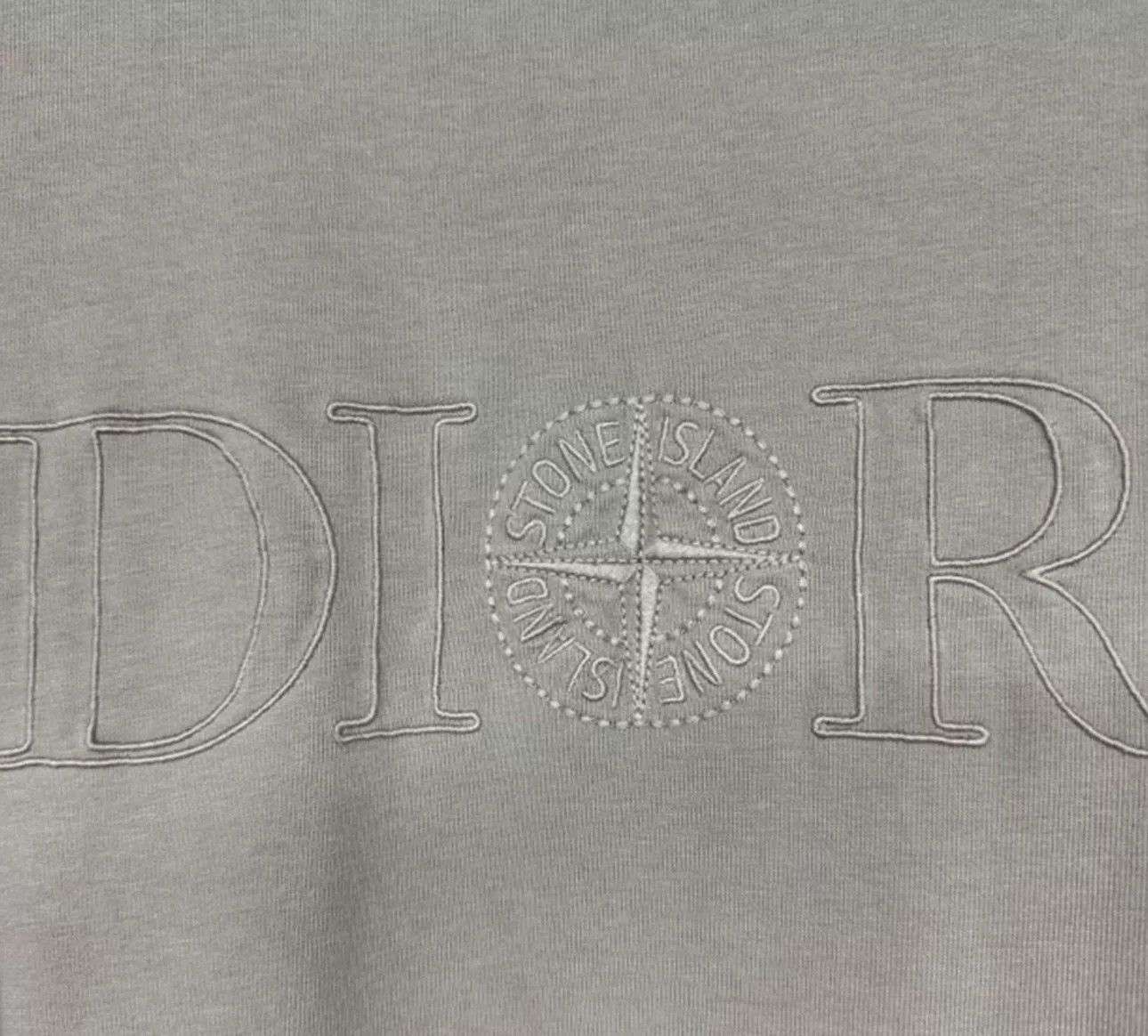 Dior Dior x Stone Island Embroidered Logo Tee Size US L / EU 52-54 / 3 - 2 Thumbnail