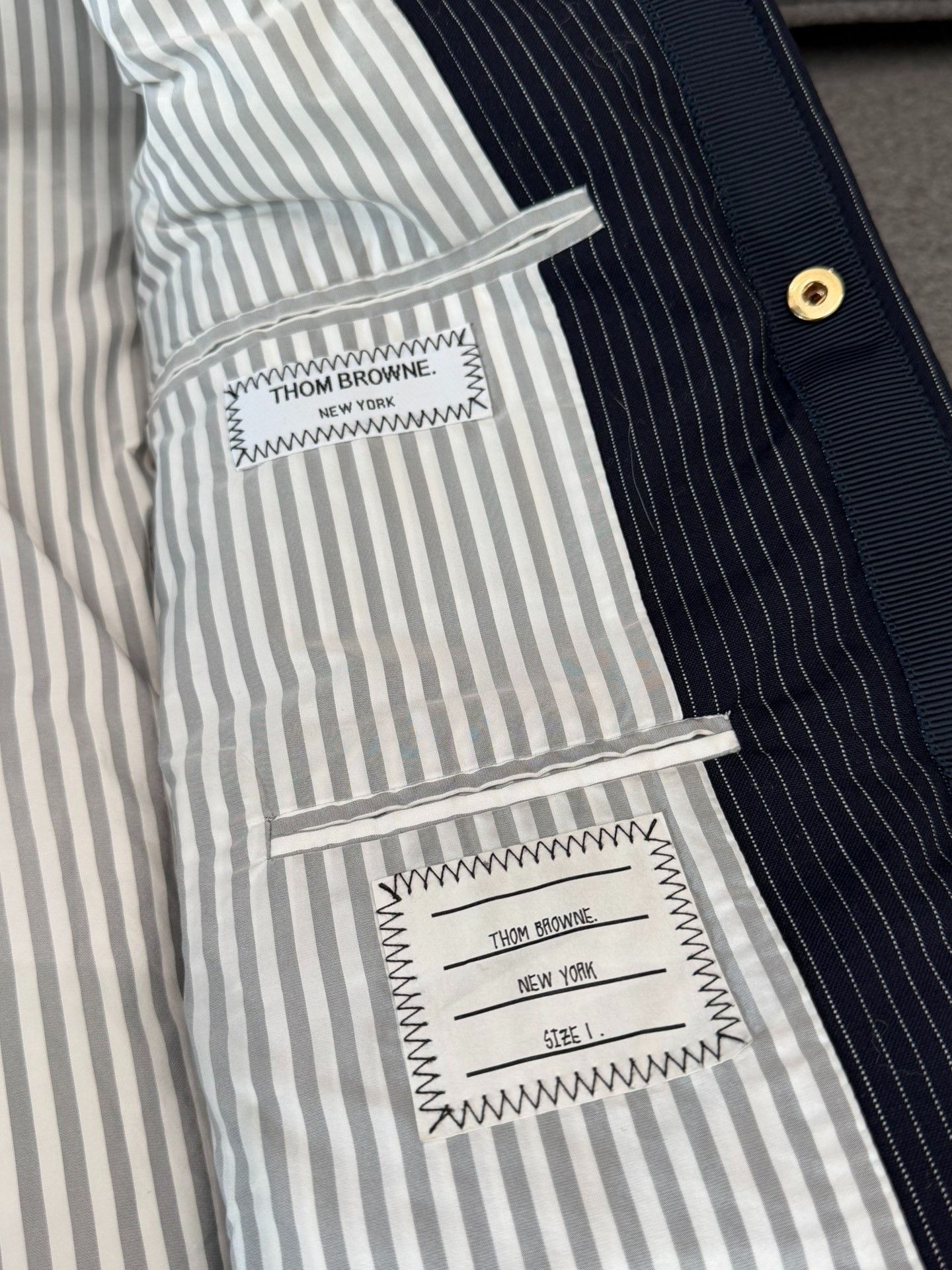 Thom Browne thom browne striped down vest for men Size US M / EU 48-50 / 2 - 6 Thumbnail