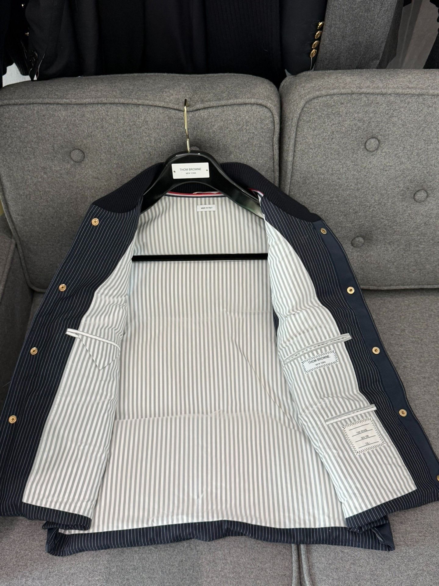 Thom Browne thom browne striped down vest for men Size US M / EU 48-50 / 2 - 4 Thumbnail