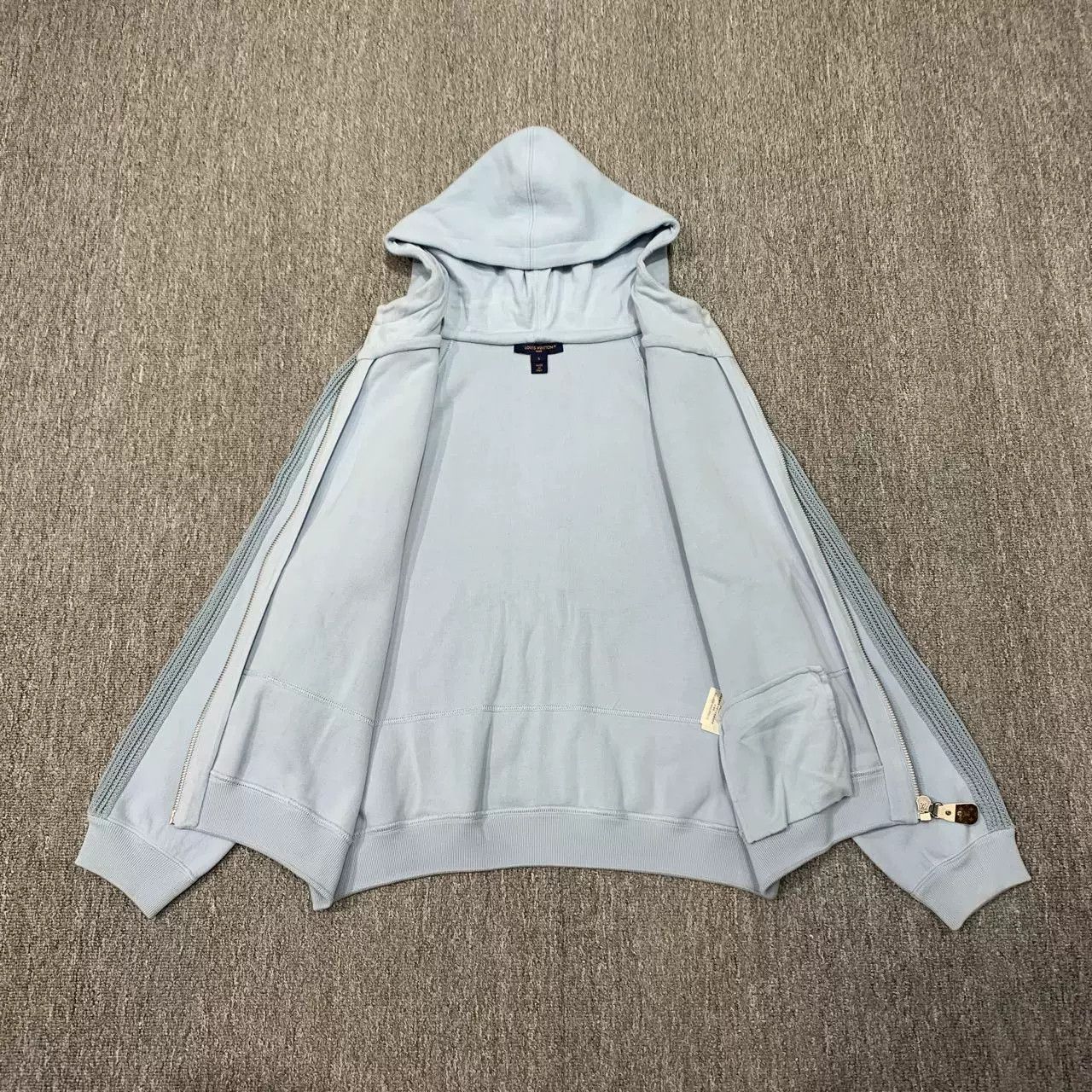 Louis Vuitton LV Blue Zip Hoodie Sweatshirt Size US S / EU 44-46 / 1 - 8 Thumbnail