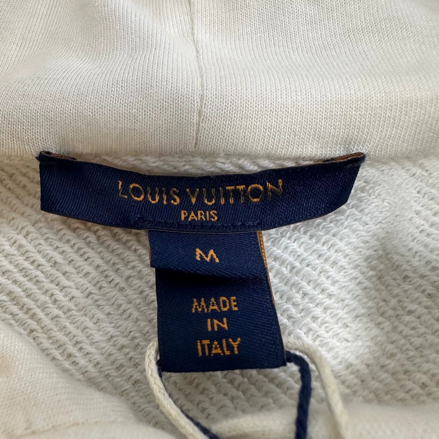 Louis Vuitton Louis Vuitton Logo Beige Hoodie Sweatshirt Size US M / EU 48-50 / 2 - 3 Thumbnail