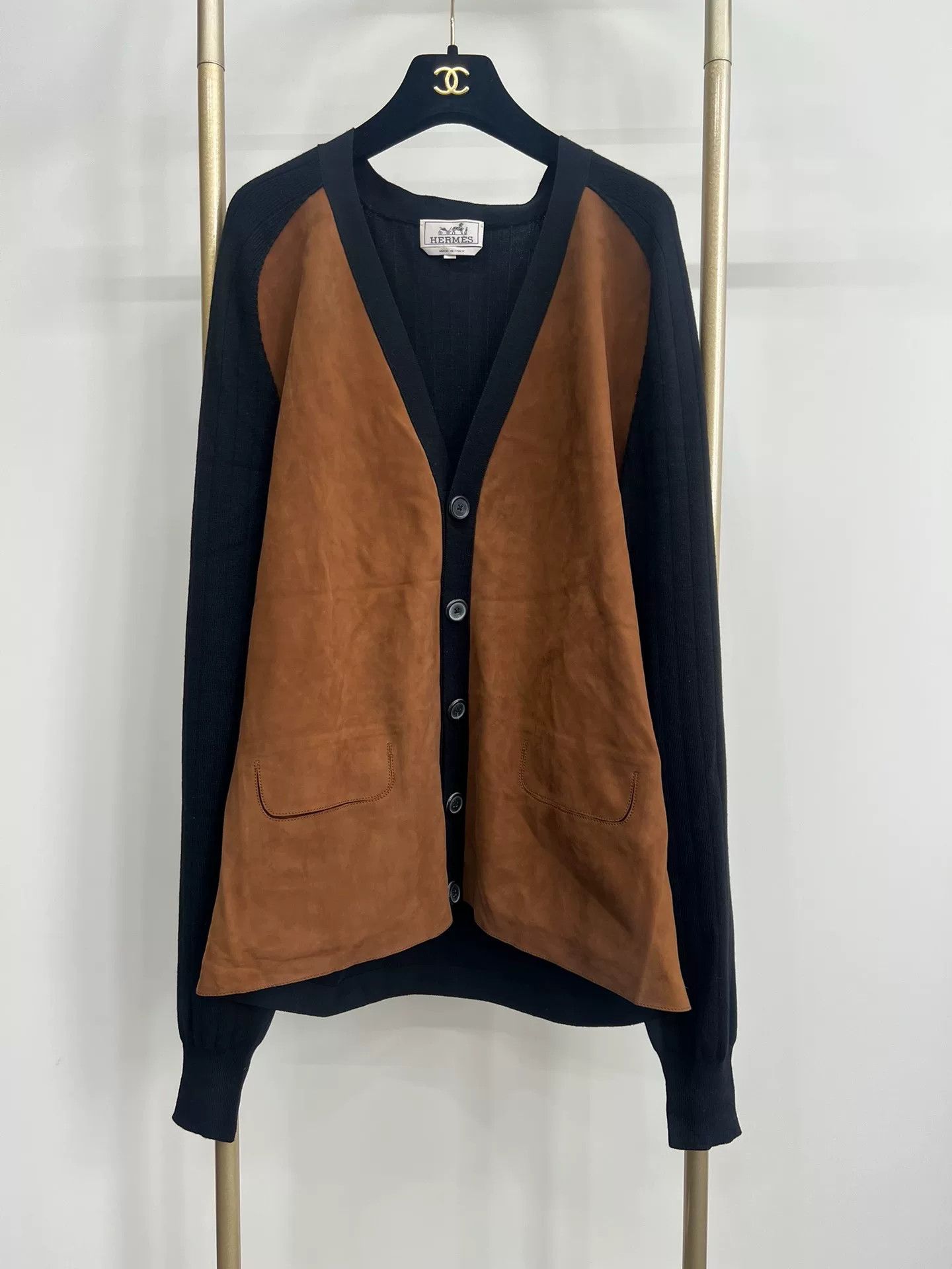 Hermes Hermes Patchwork Knit Cardigan Coat XXL Size US XXL / EU 58 / 5 - 2 Thumbnail