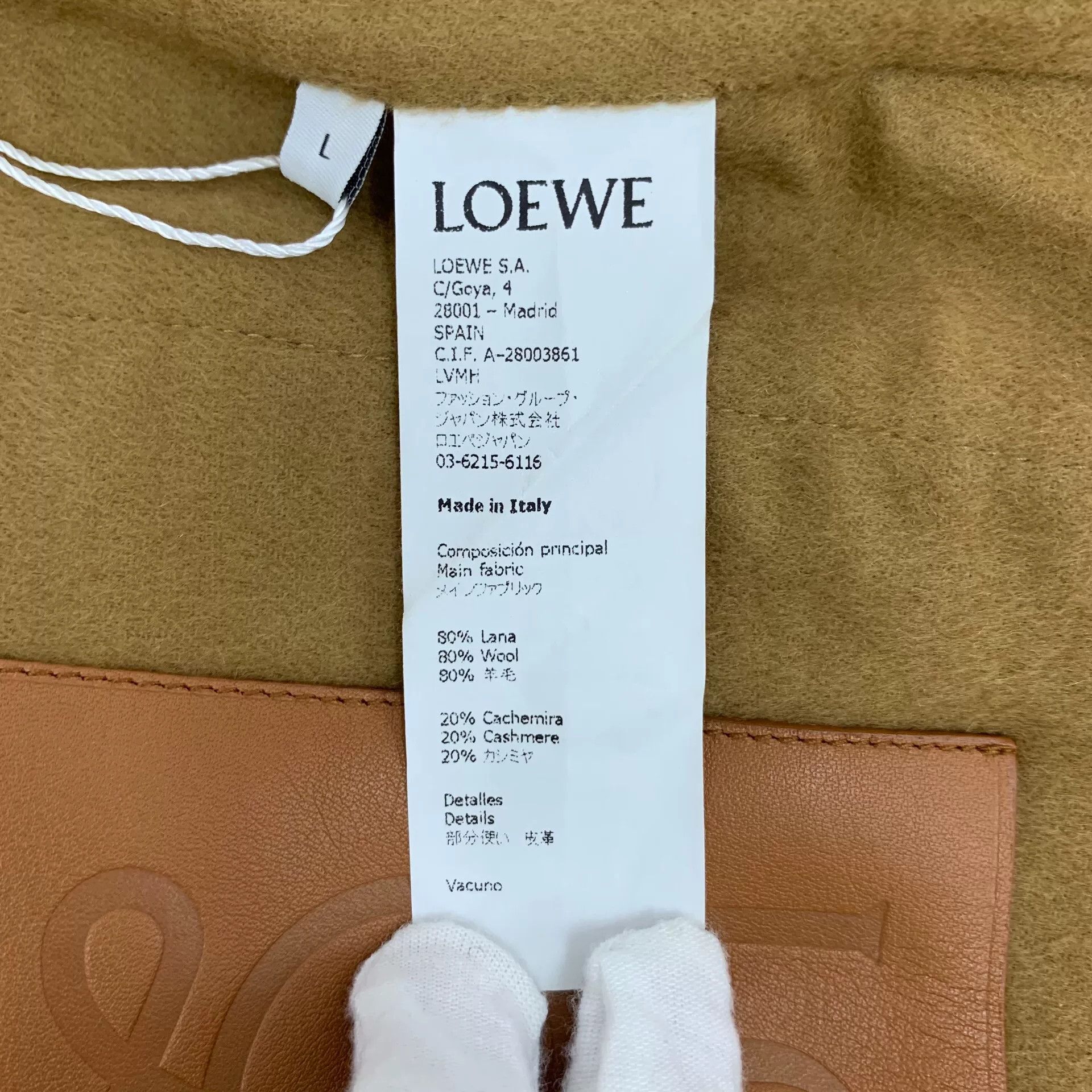 Loewe Loewe Brown Wool Belted Coat L Size US L / EU 52-54 / 3 - 7 Thumbnail