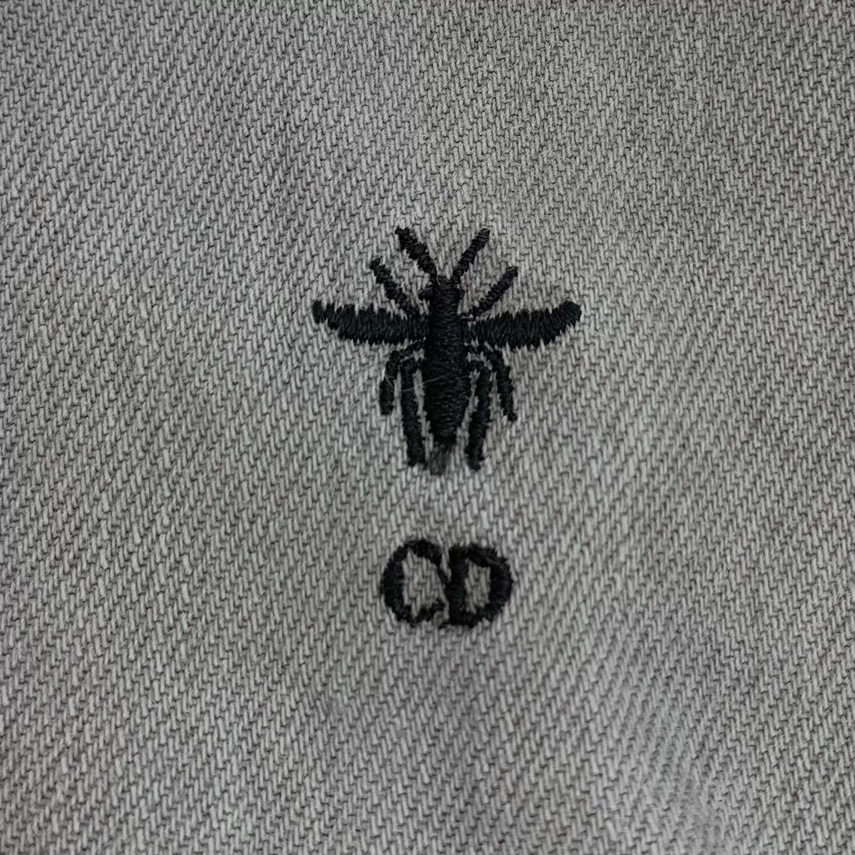 Dior Dior Gray Washed Bee Embroidery Denim Jacket Size US S / EU 44-46 / 1 - 5 Thumbnail