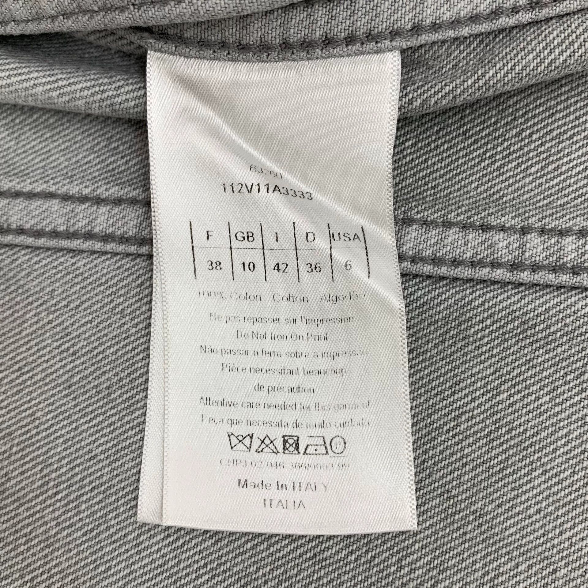 Dior Dior Gray Washed Bee Embroidery Denim Jacket Size US S / EU 44-46 / 1 - 7 Thumbnail