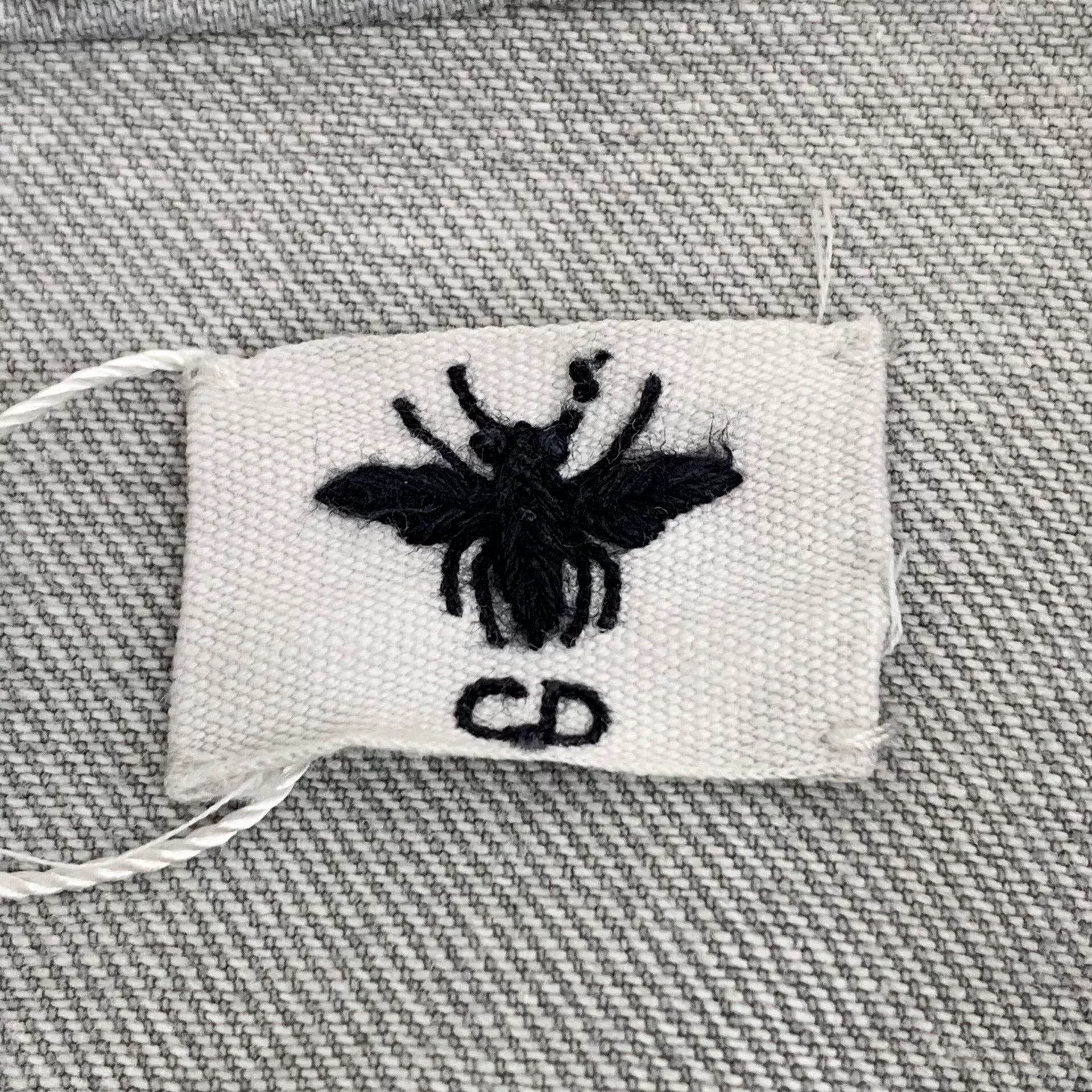 Dior Dior Gray Washed Bee Embroidery Denim Jacket Size US S / EU 44-46 / 1 - 6 Thumbnail