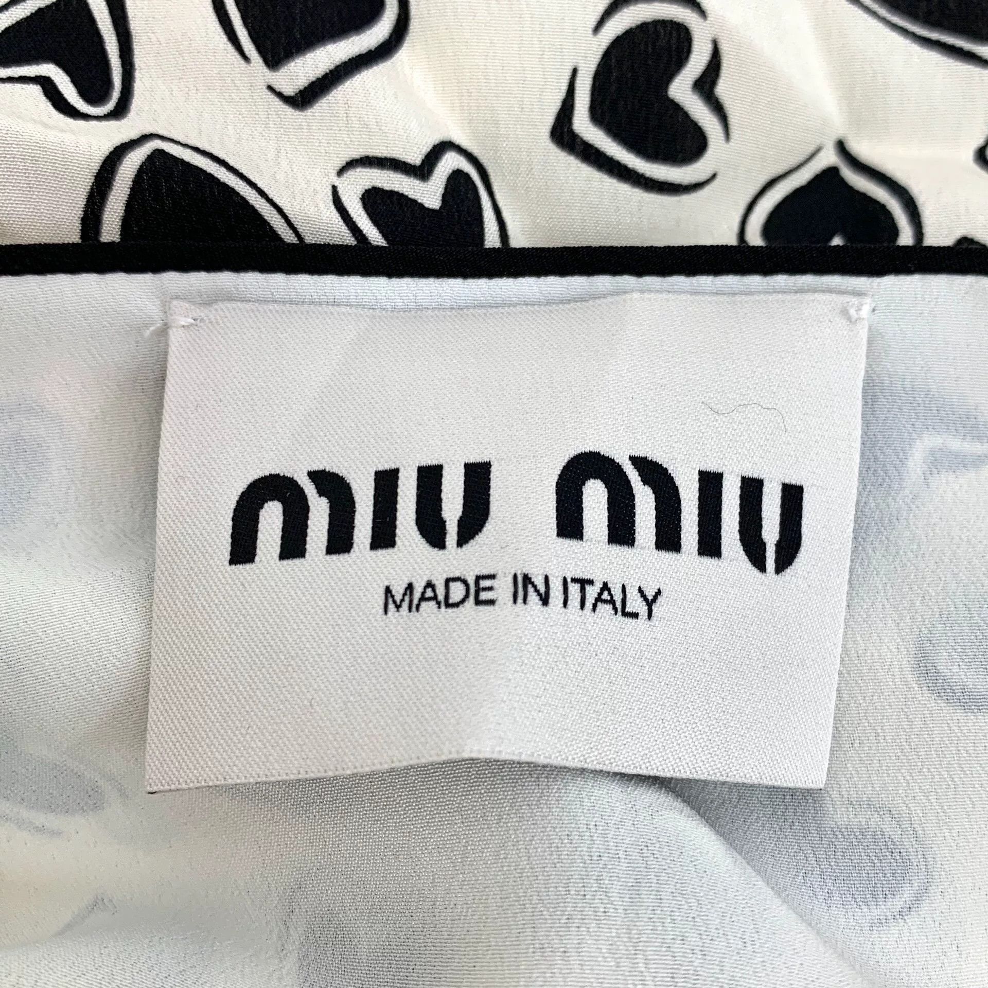 Miu Miu miu miu heart print silk short dress Size US 38 / EU 54 - 5 Thumbnail