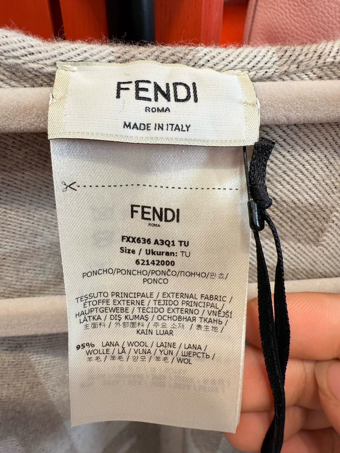 Fendi fendi monogram wool silk shawl 140x140 Size ONE SIZE - 4 Thumbnail