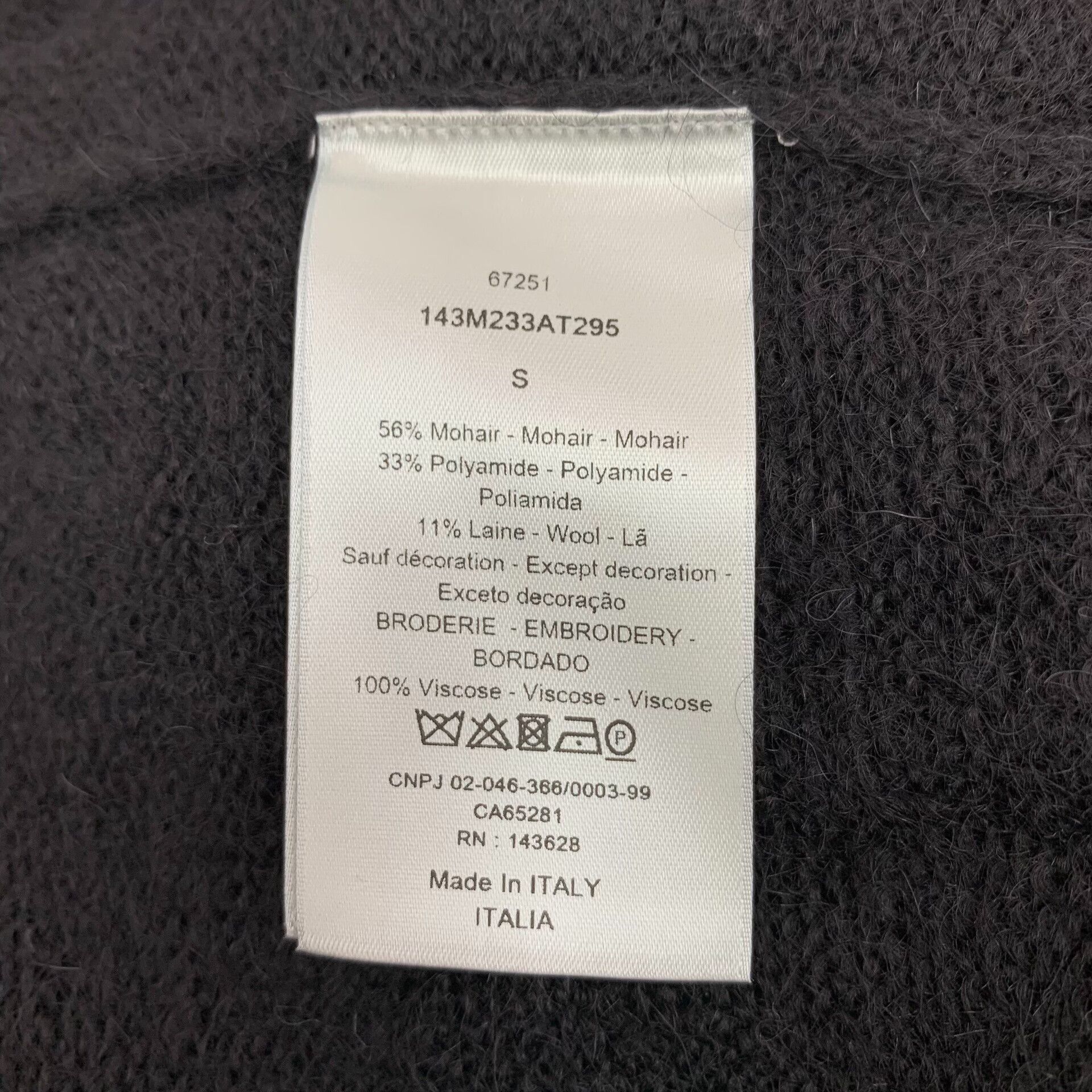 Dior dior x peter doig black v-neck knitwear Size US S / EU 44-46 / 1 - 7 Thumbnail