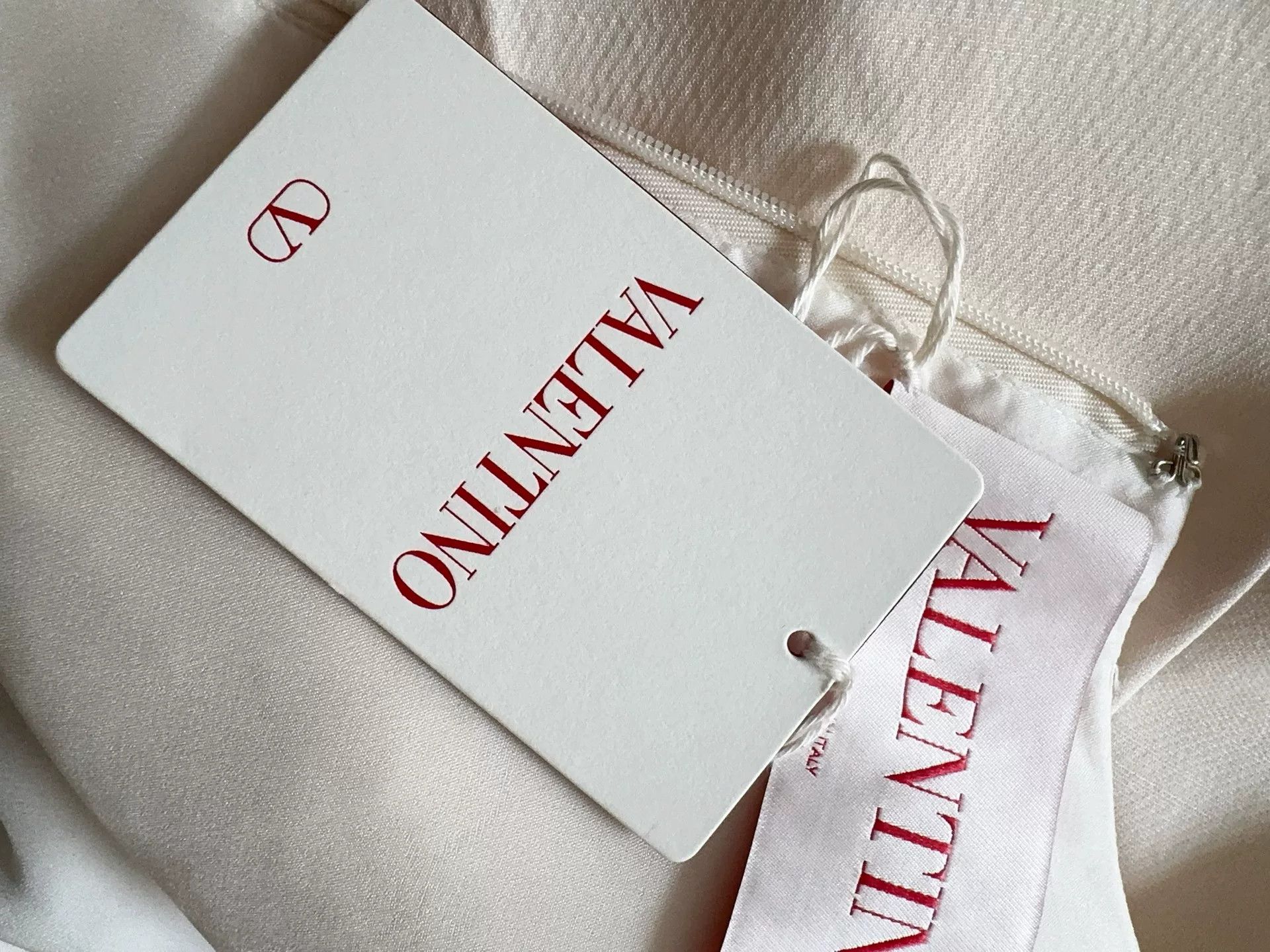Valentino Valentino White Bow Short Sleeve Dress Size US 44 / EU 60 - 4 Thumbnail