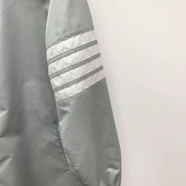Thom Browne THOM BROWNE Grey Hooded Zip Windbreaker Size US XL / EU 56 / 4 - 4 Thumbnail