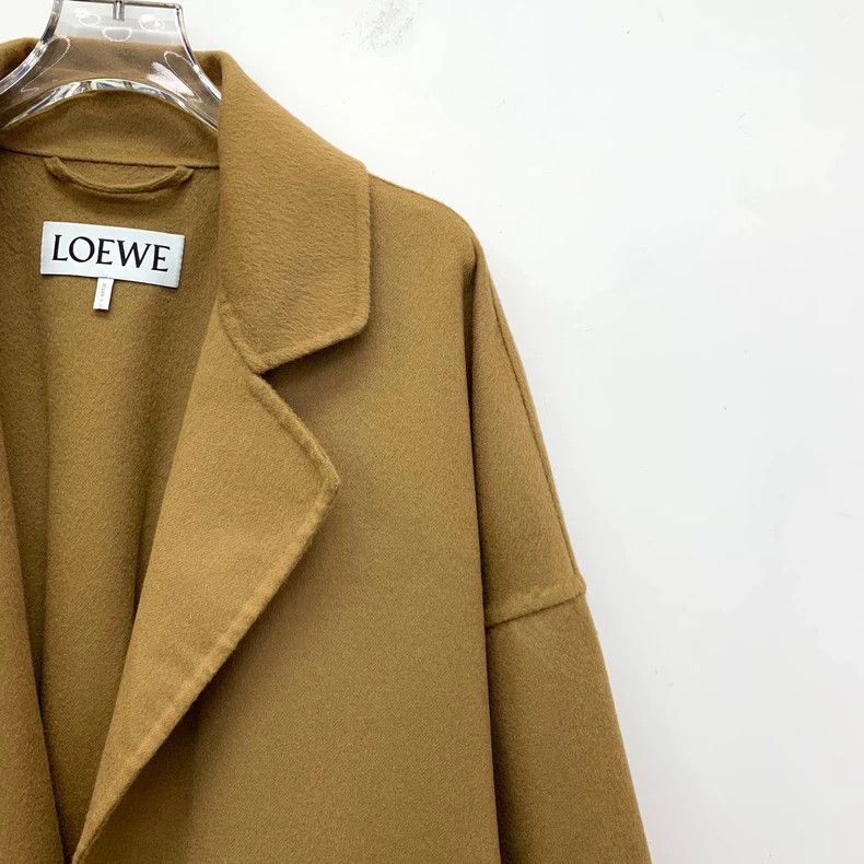 Loewe Loewe Brown Wool Belted Coat L Size US L / EU 52-54 / 3 - 3 Thumbnail
