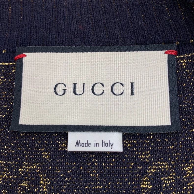 Gucci Gucci Blue Logo Knit Cardigan Coat Size US S / EU 44-46 / 1 - 5 Thumbnail