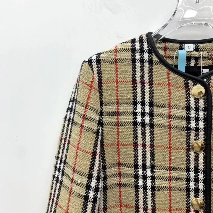 Burberry Burberry Brown Plaid Woven Jacket XS Size US XS / EU 42 / 0 - 3 Thumbnail