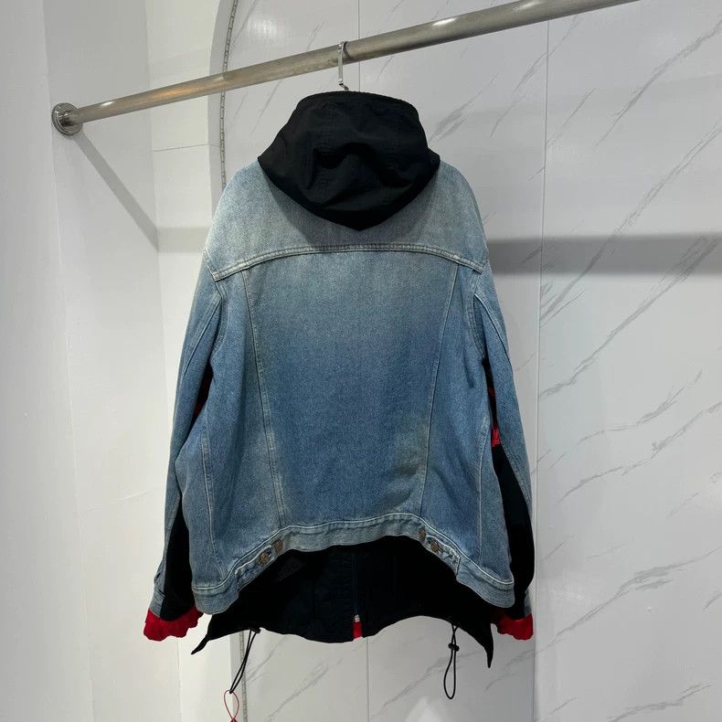 Balenciaga Balenciaga Hybrid Denim Parka Coat Size US S / EU 44-46 / 1 - 2 Thumbnail