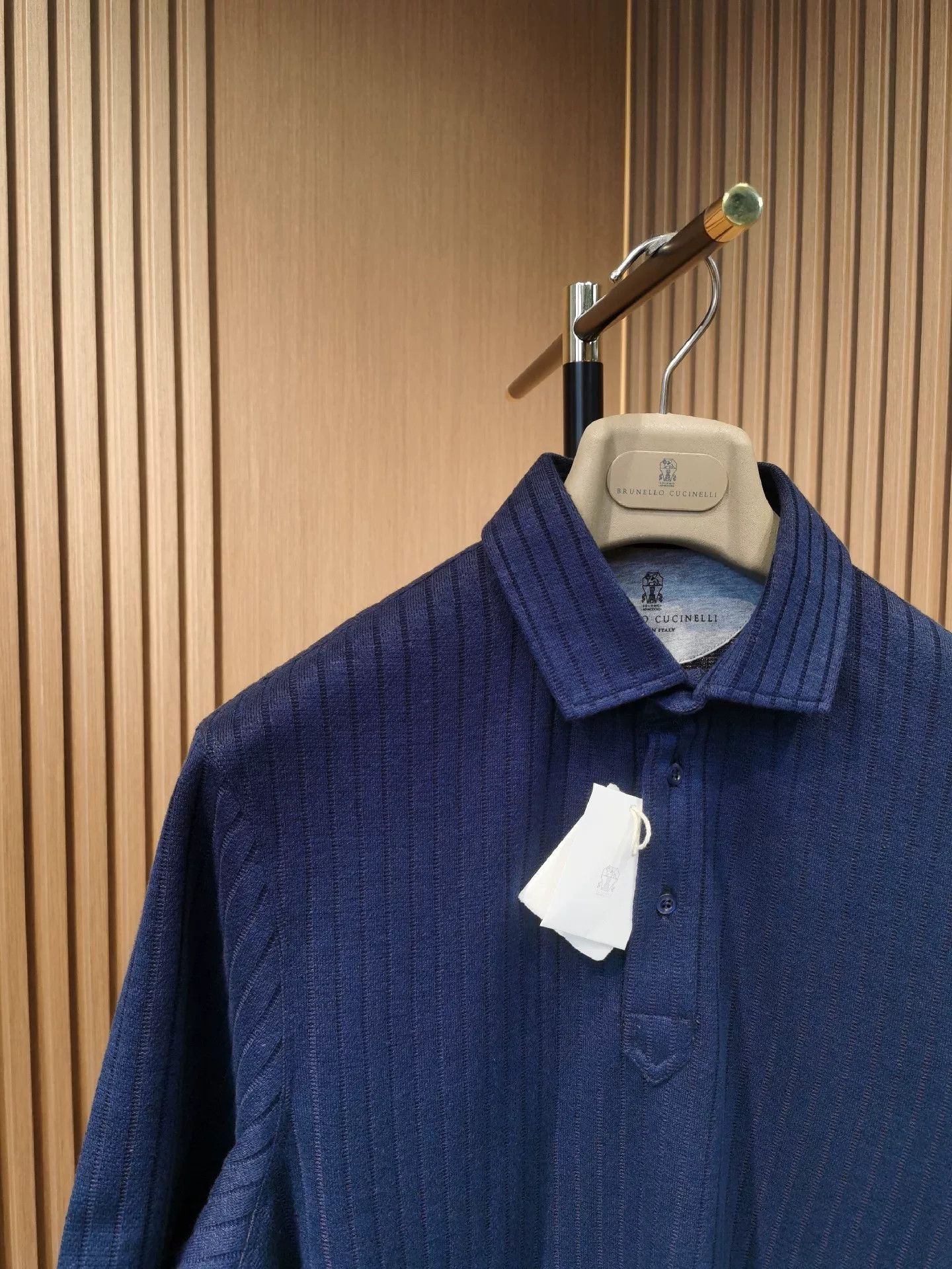 Brunello Cucinelli Brunello Cucinelli Cotton-Linen Polo Shirt Size US M / EU 48-50 / 2 - 3 Thumbnail