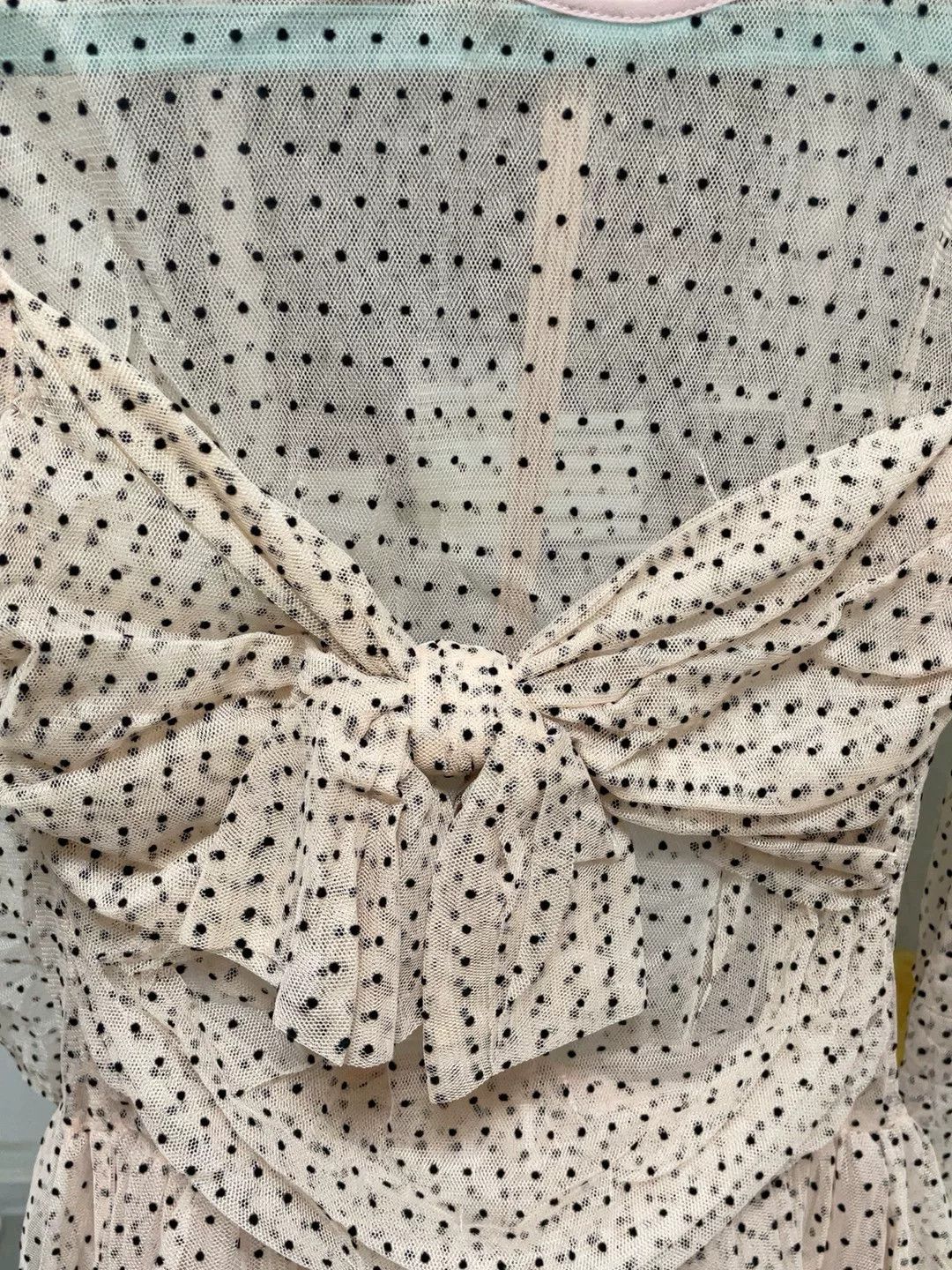 Valentino Red Valentino Sheer Lace Bow Dress Size ONE SIZE - 7 Thumbnail